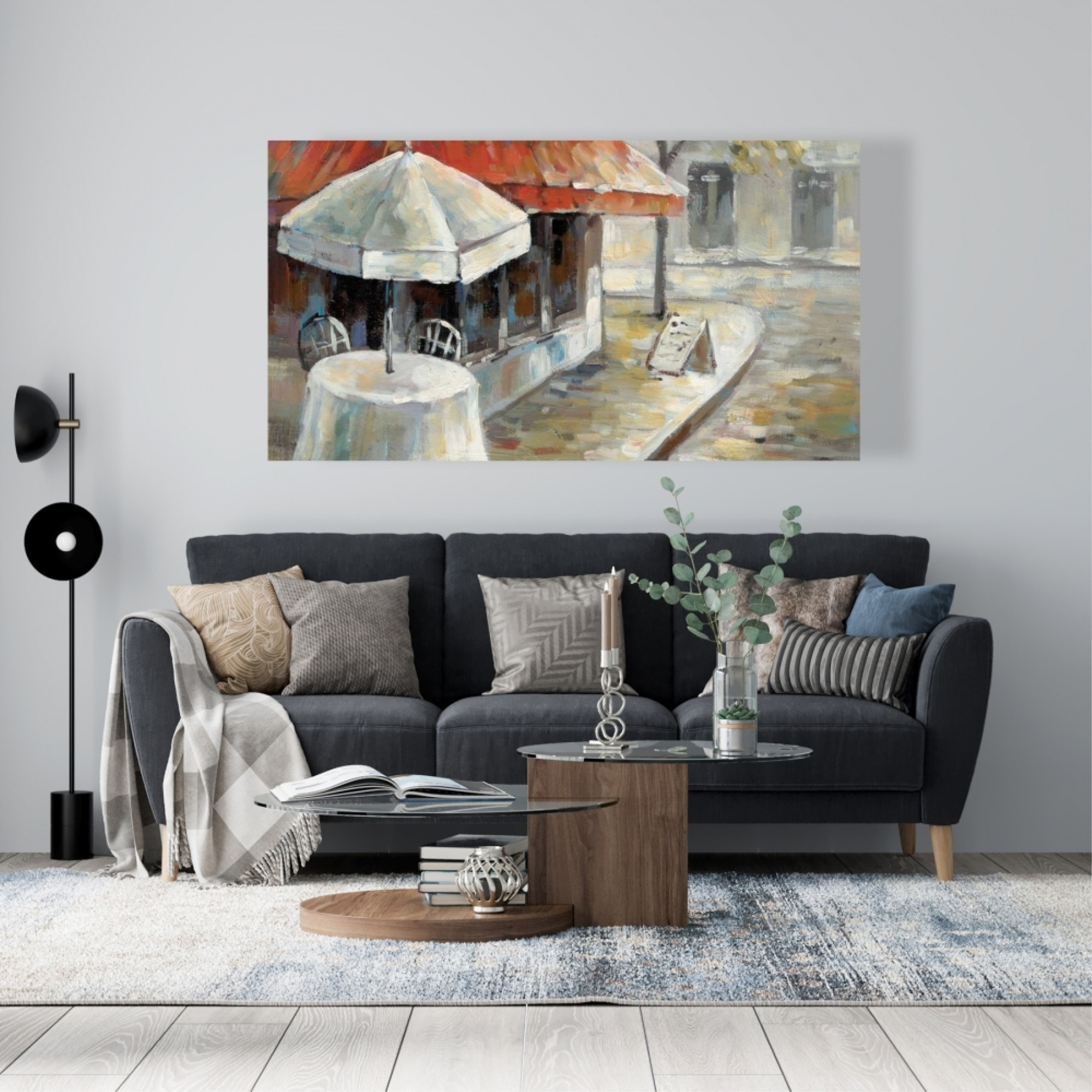 DESERTED AND SUNNY STREET - Print on canvas by Begin Edition