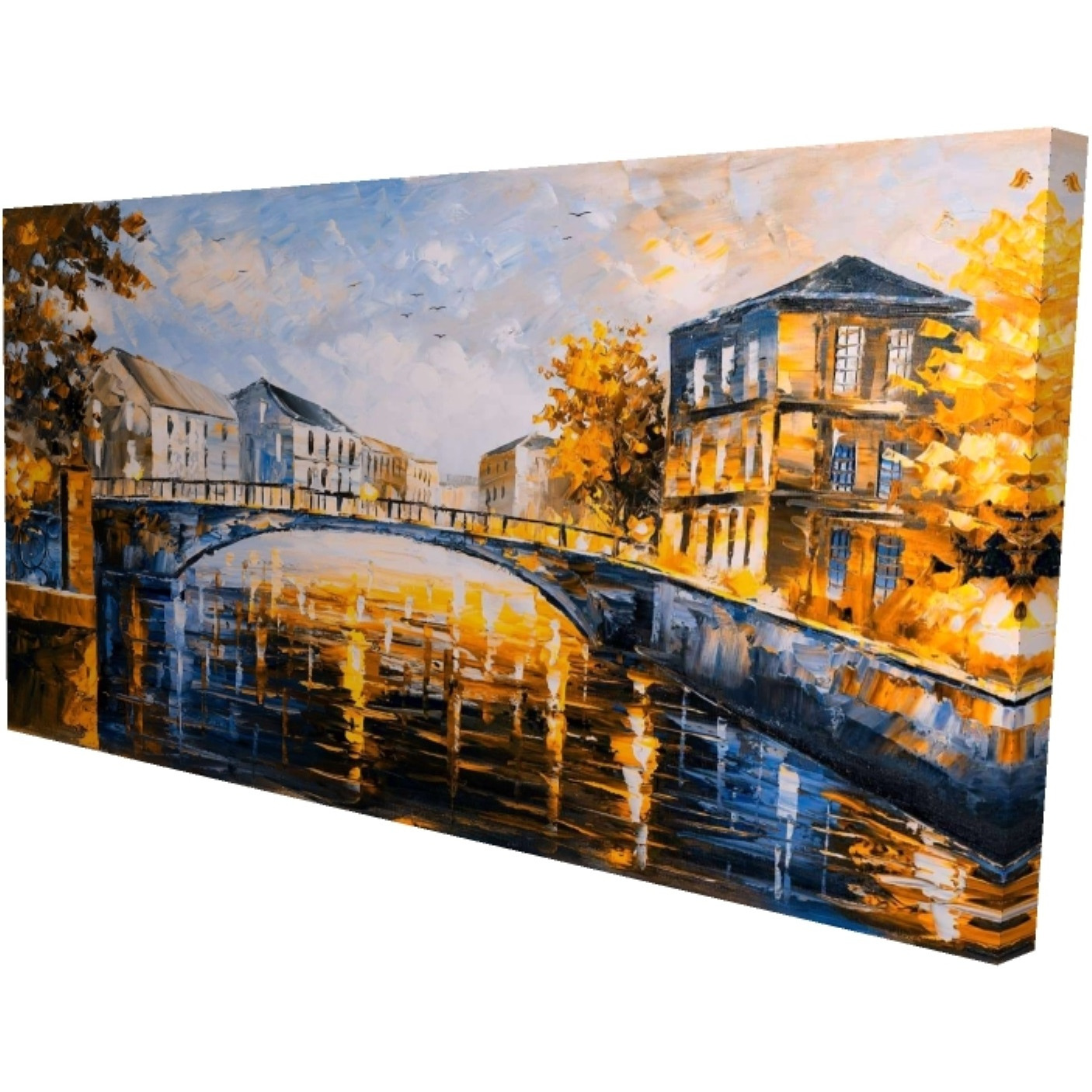 BRIDGE BY A SUNNY DAY - Print on canvas by Begin Edition