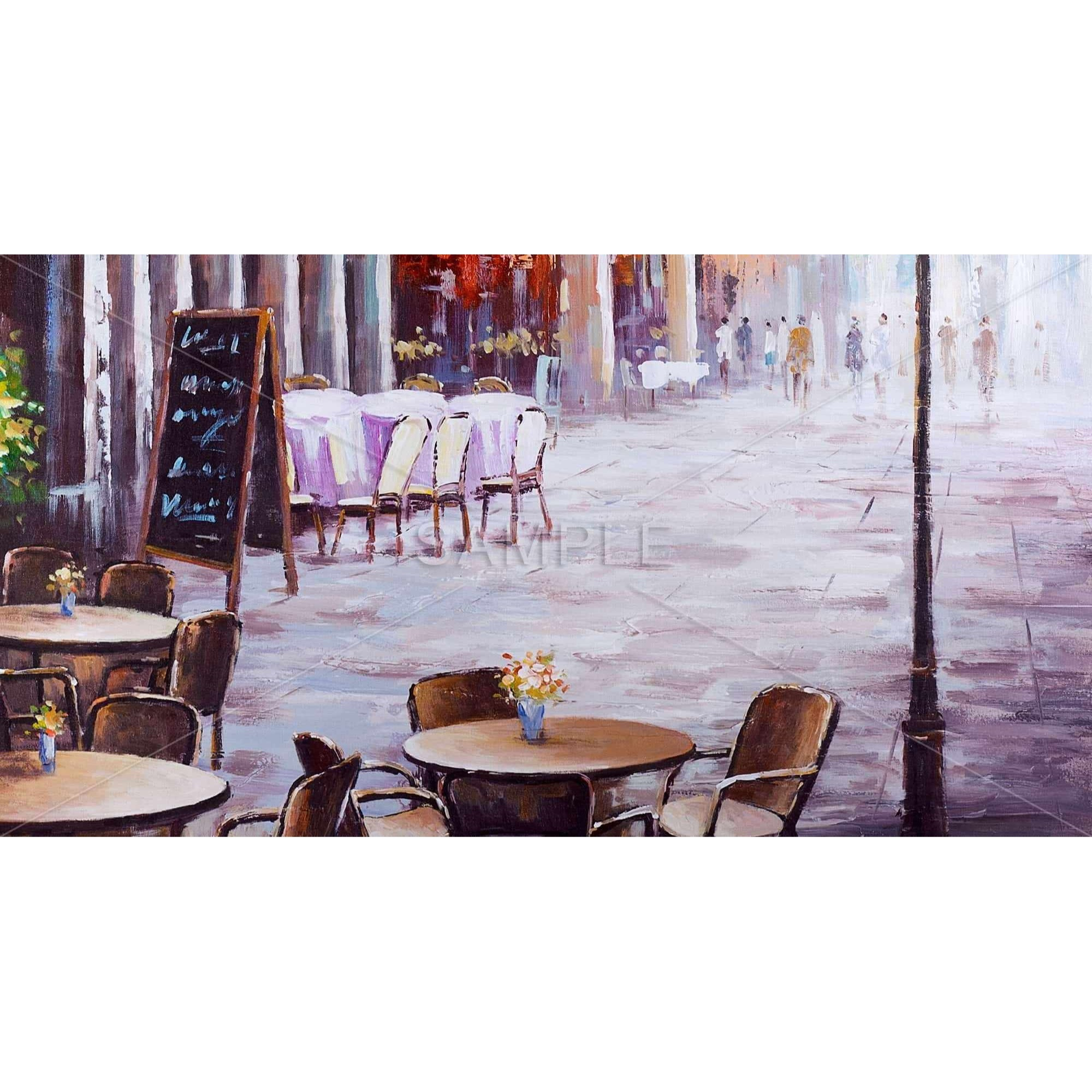 OUTDOOR RESTAURANT - Print on canvas by Begin Edition