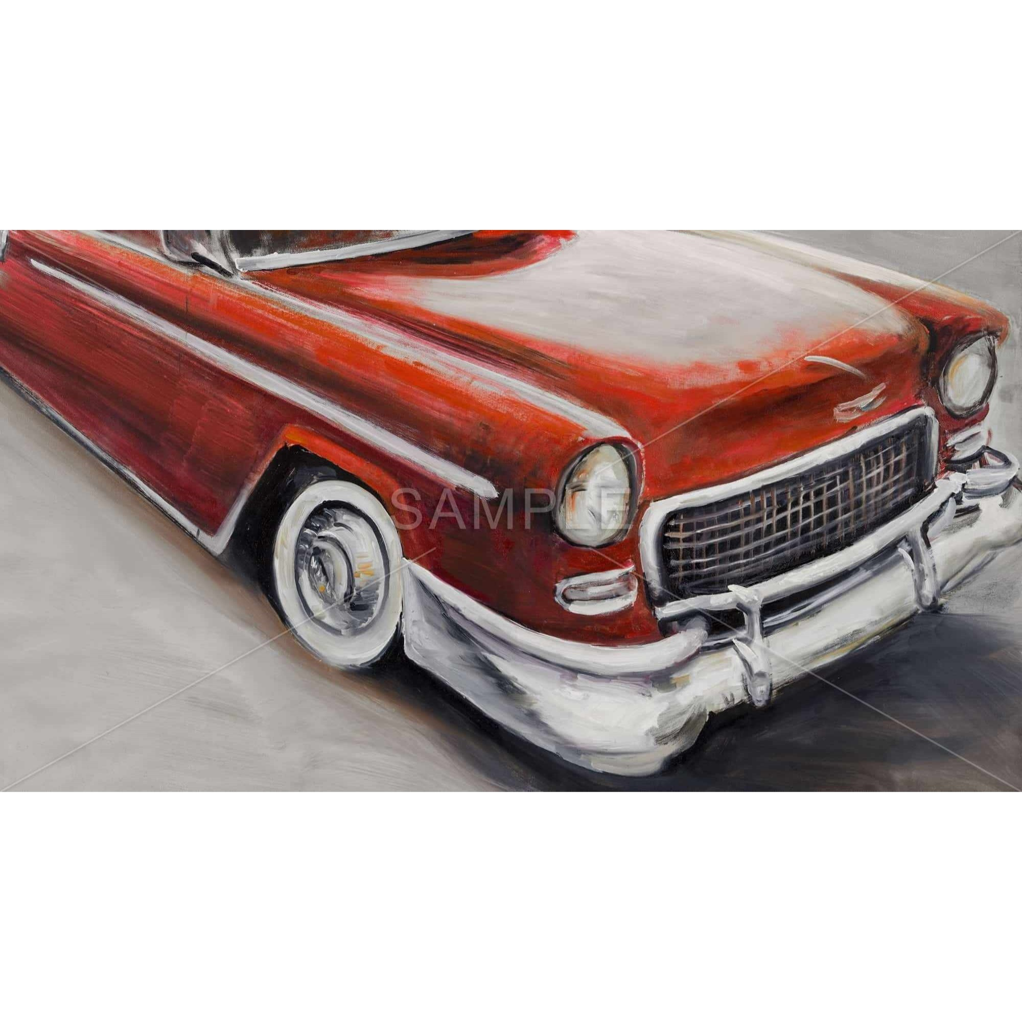 VINTAGE CLASSIC CAR - Framed Print on canvas by Begin Edition