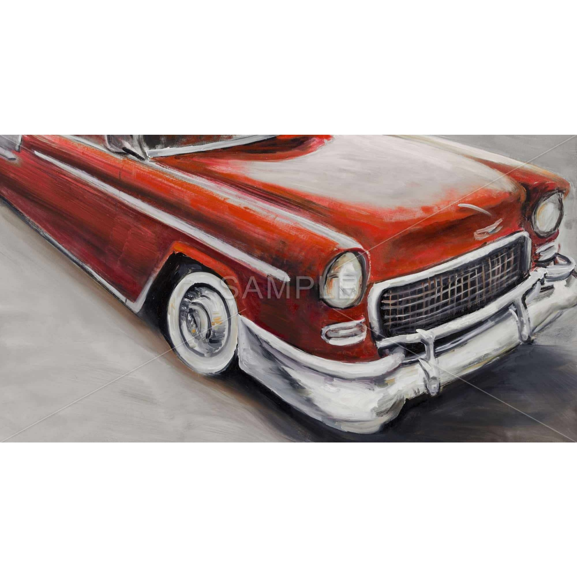 VINTAGE CLASSIC CAR - Framed Print on canvas by Begin Edition