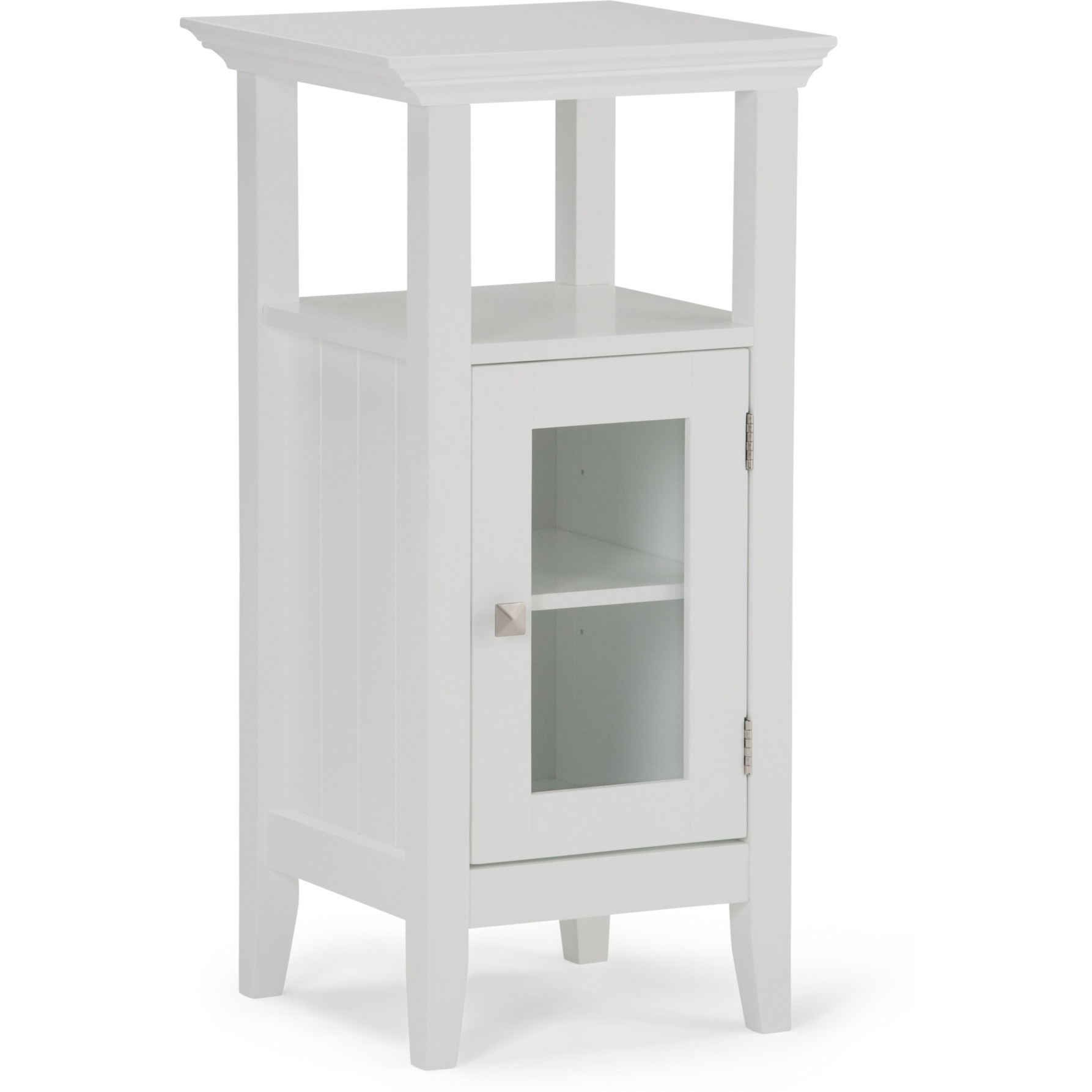 Acadian 30 inch H x 15 inch W Floor Storage Bath Cabinet in Pure White