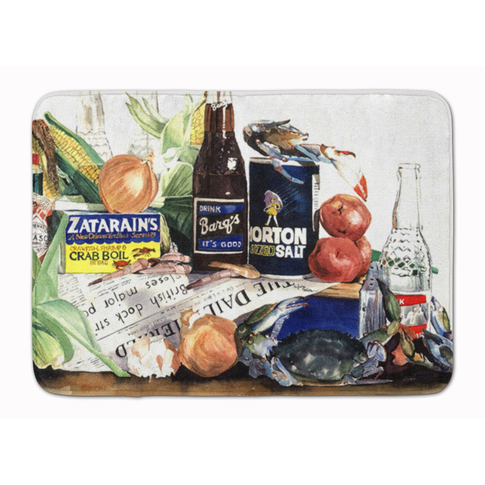 &quotCaroline's Treasures Barq's, Crabs, and spices Floor Mat, 19"" x 27"", Multicolor"