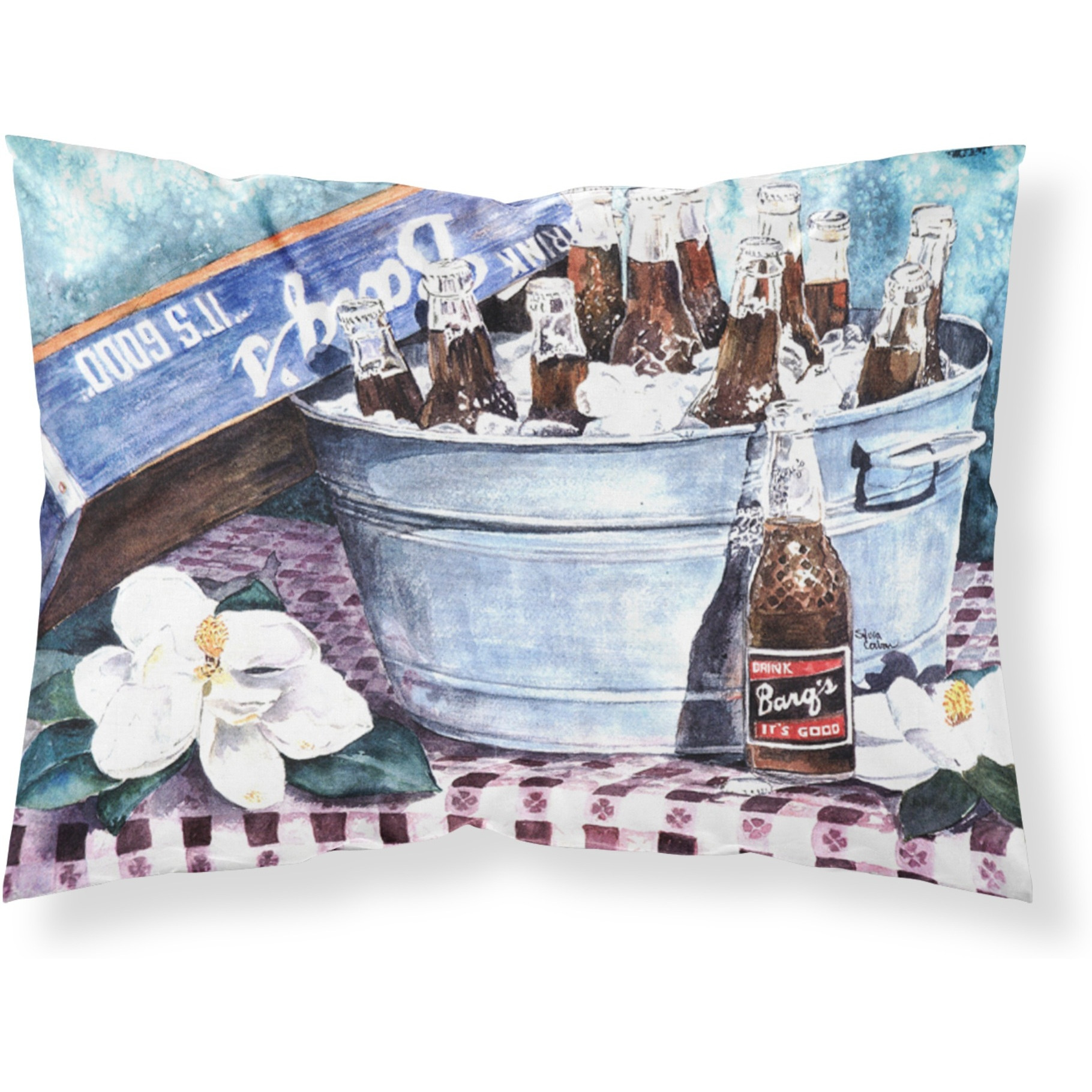 &quotCaroline's Treasures 1003PILLOWCASE Bar's And Old Washtub Moisture Wicking Fabric Standard Pillowcase, Large, Multicolor"