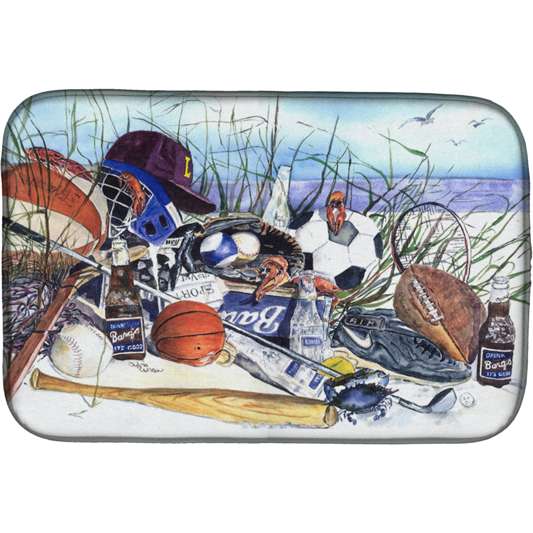 &quotCaroline's Treasures 1011Ddm Dish Drying Mat, 14 x 21, Multicolor"