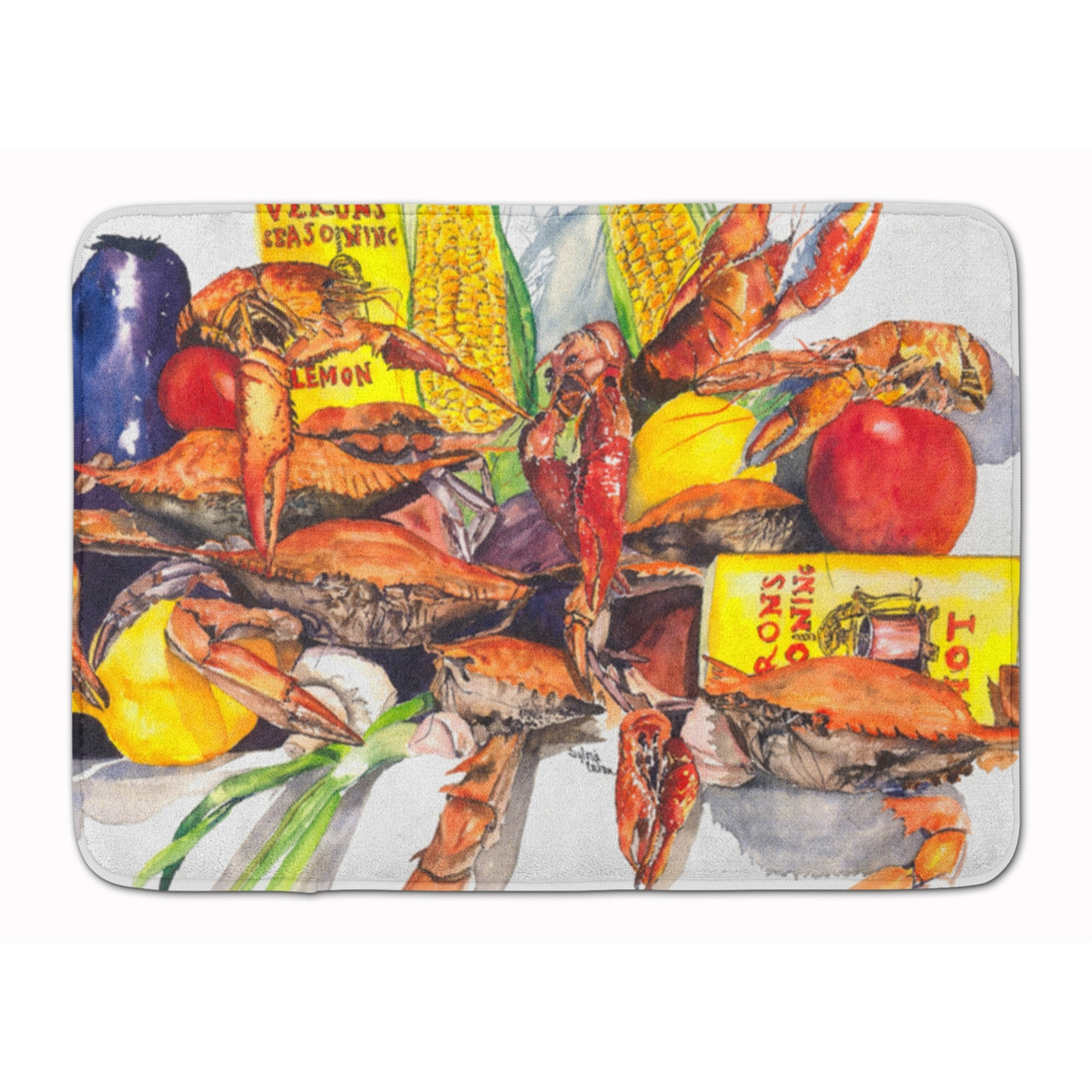 &quotCaroline's Treasures Veron's and Crabs Floor Mat, 19"" x 27"", Multicolor"