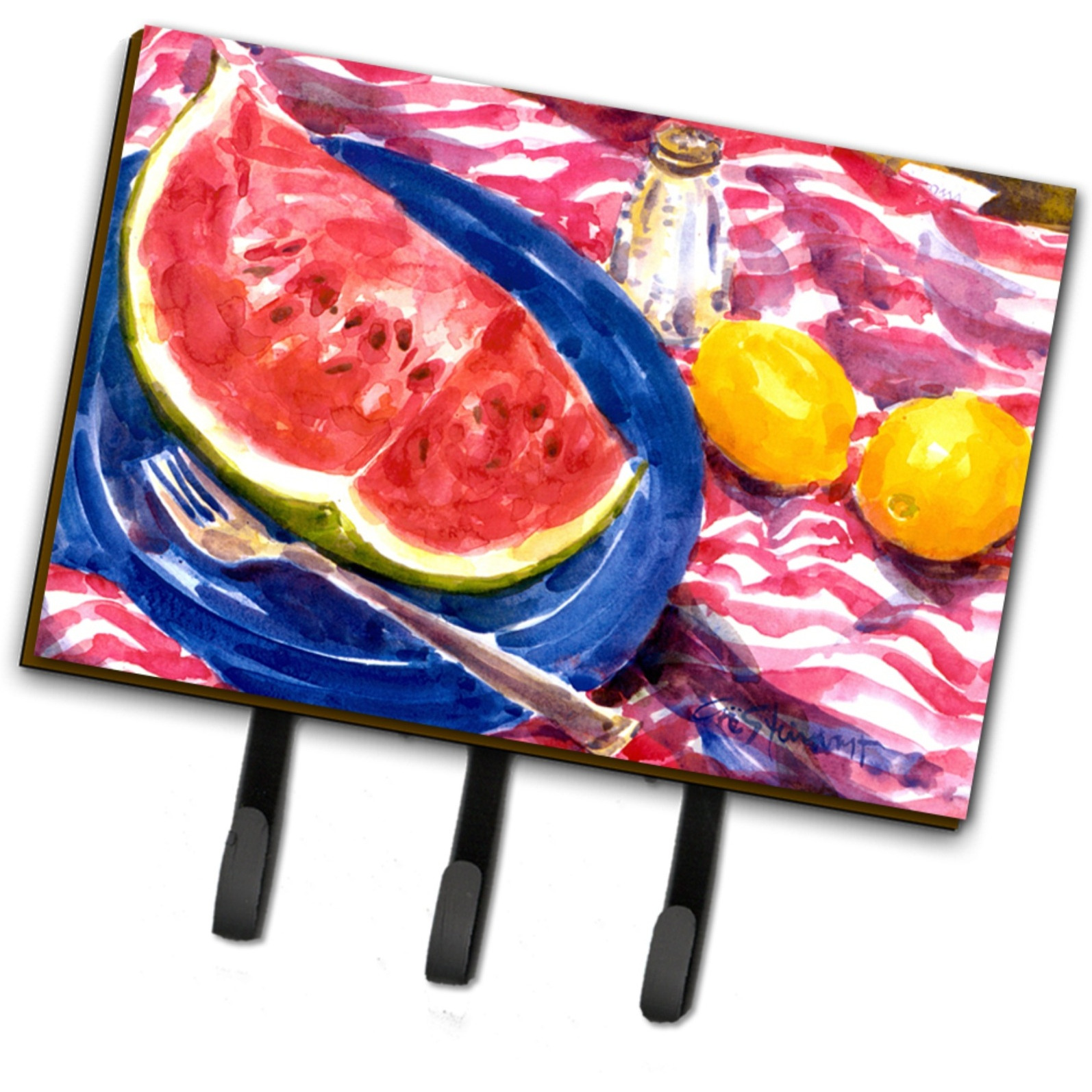 &quotCaroline's Treasures 6028TH68 Watermelon Leash Holder or Key Hook, Large, Multicolor"