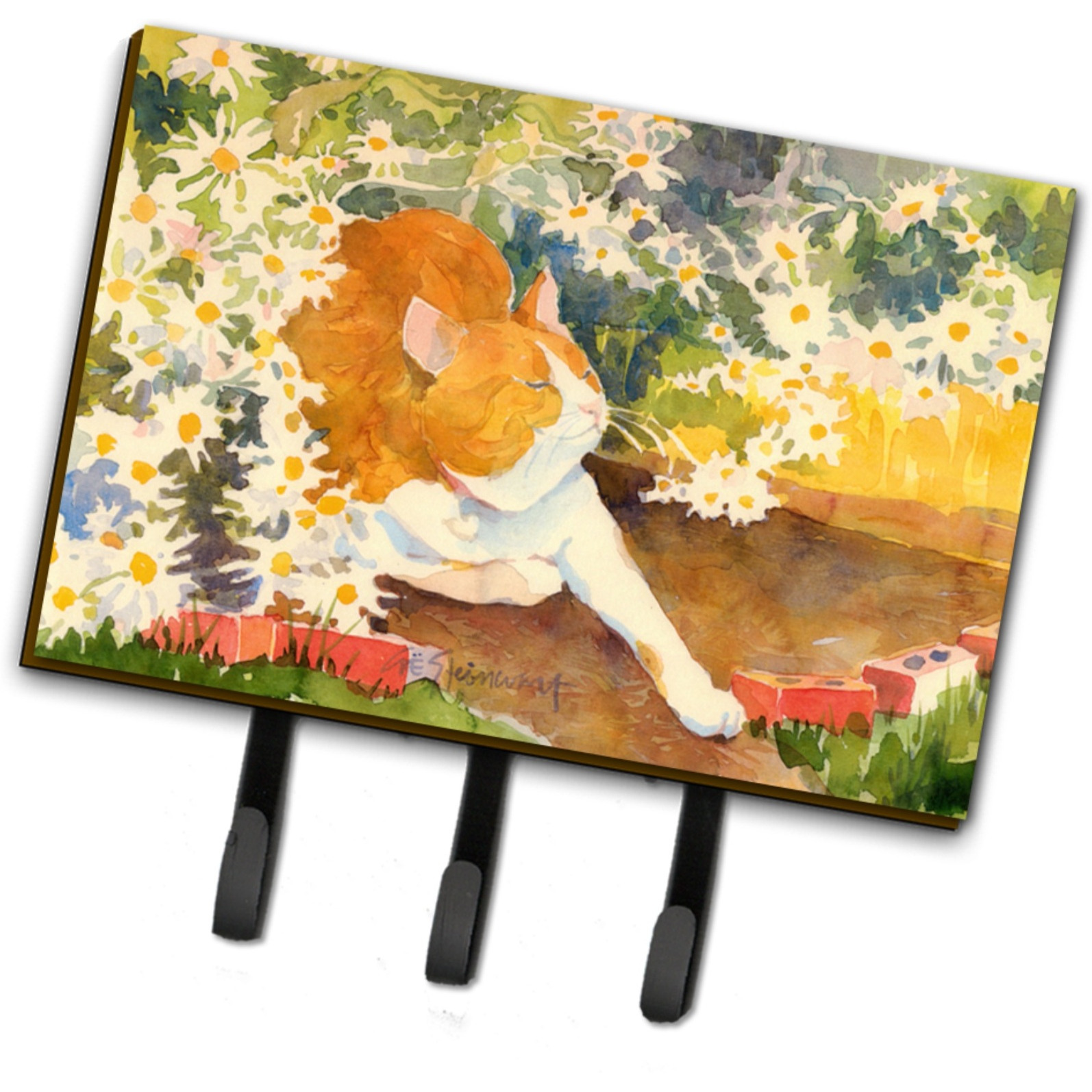 &quotCaroline's Treasures 6030TH68 Cat Leash Holder or Key Hook, Large, Multicolor"