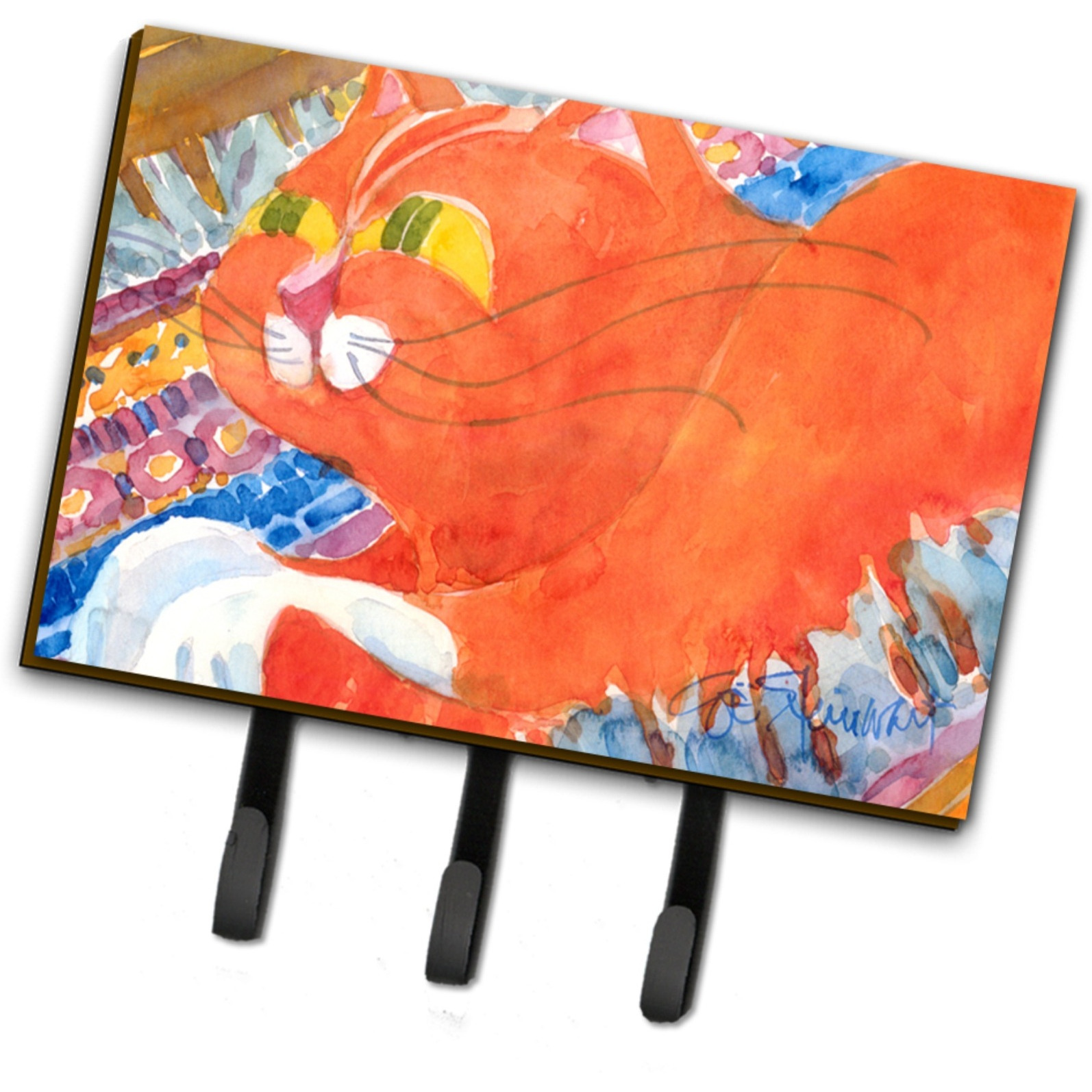 &quotCaroline's Treasures 6033TH68 Cat Leash Holder or Key Hook, Large, Multicolor"