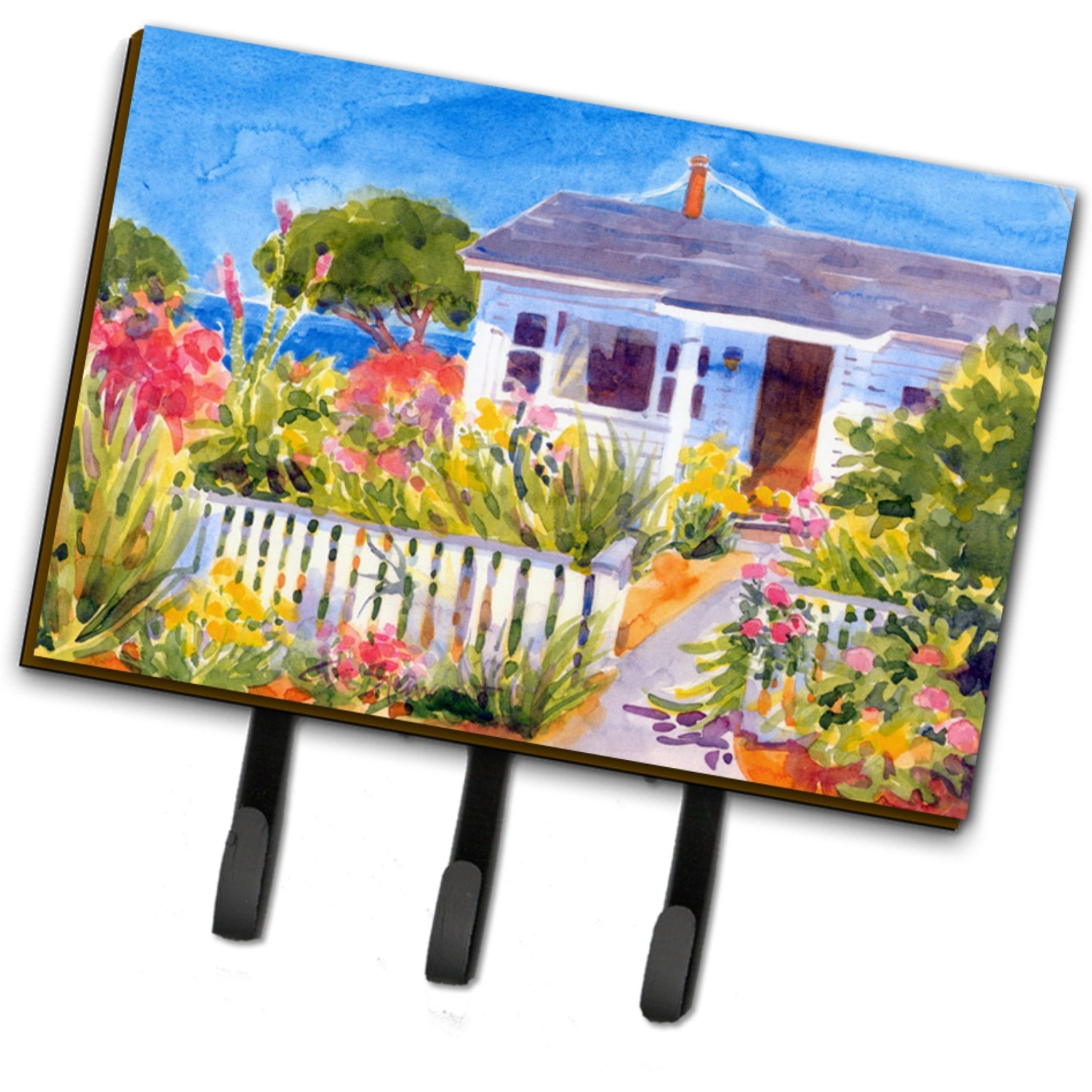 &quotCaroline's Treasures 6034TH68 Seaside Beach Cottage Leash Holder or Key Hook, Large, Multicolor"