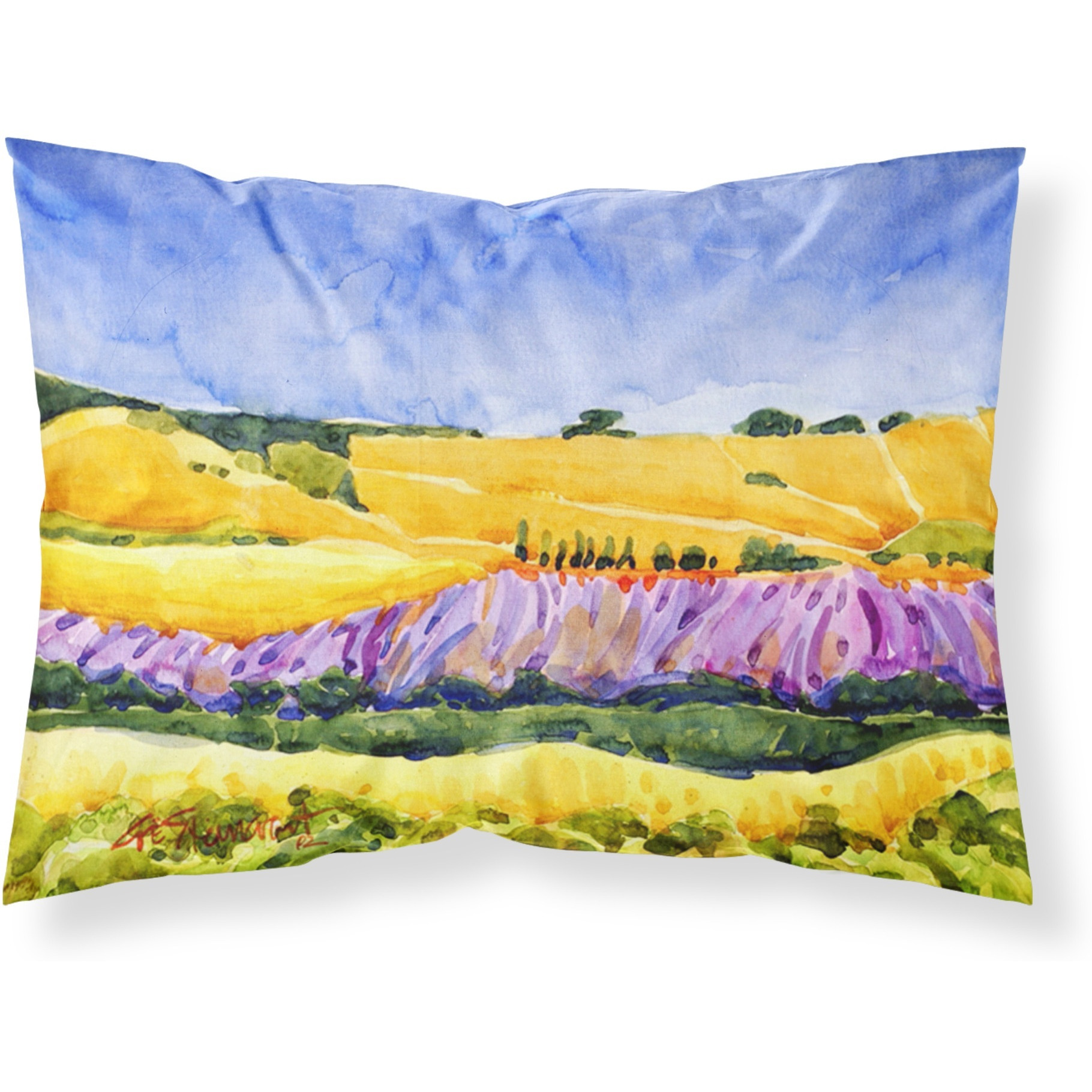 &quotCaroline's Treasures 6053PILLOWCASE Landscape Moisture Wicking Fabric Standard Pillowcase, Large, Multicolor"