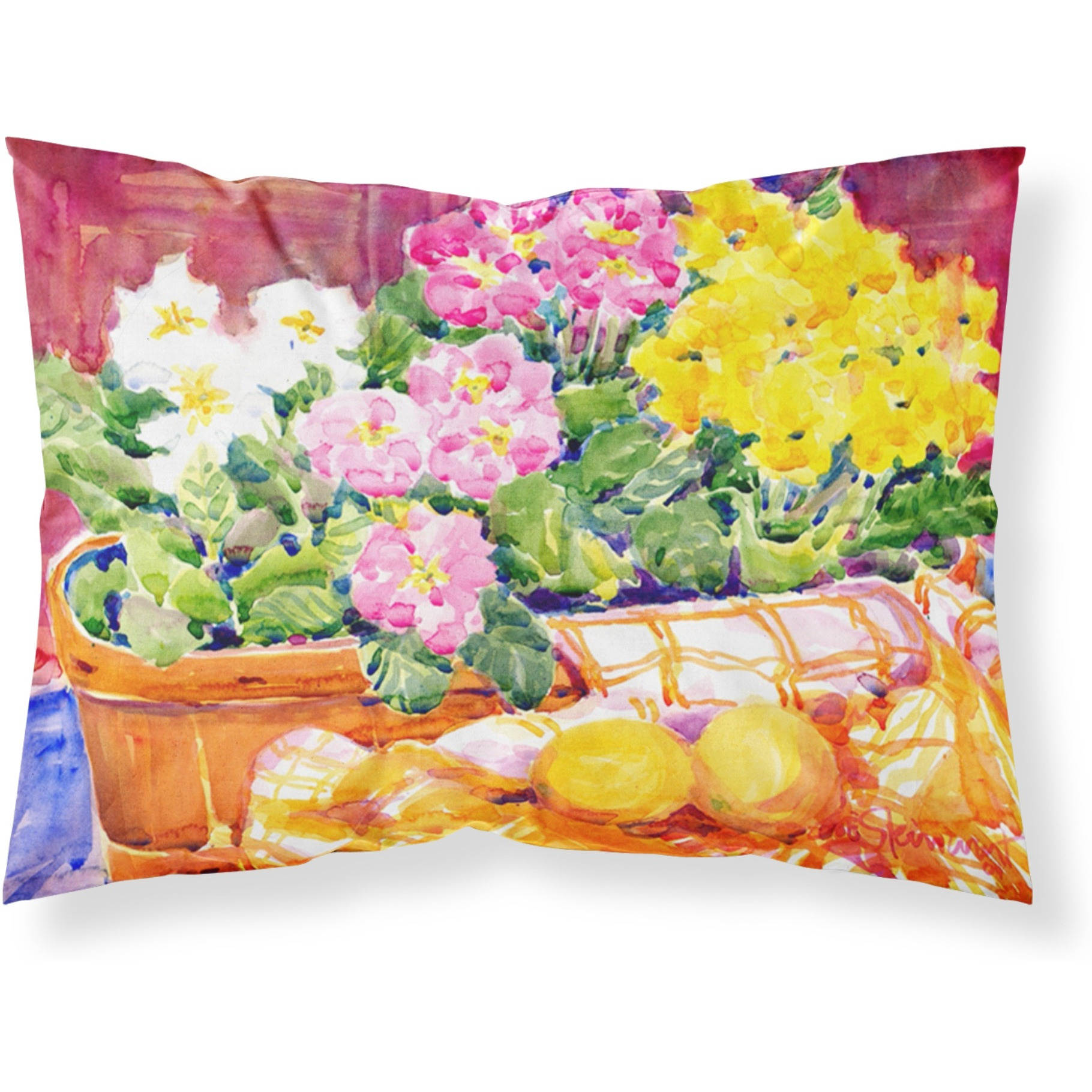 &quotCaroline's Treasures Flower-Primroses Moisture Wicking Fabric Standard pillowcases, Large, Multicolor"