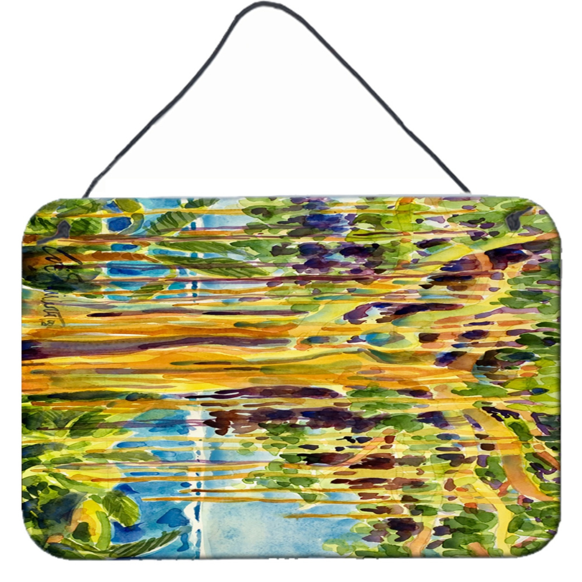 &quotCaroline's Treasures Tree-Banyan Tree Indoor Aluminum Metal Wall or Door Hanging Prints, 8 x 12"", Multicolor"