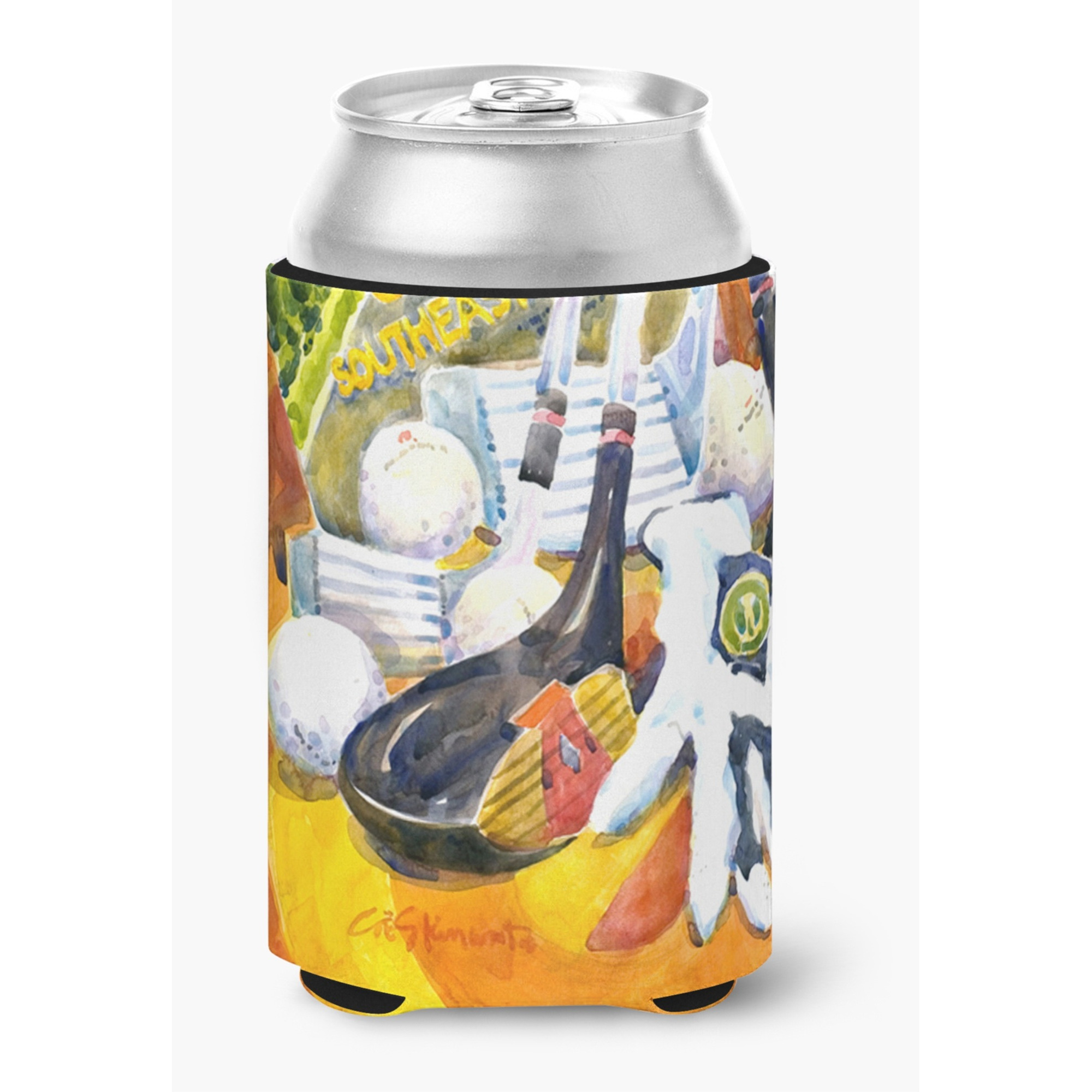 Southeastern Golf Clubs with glove and balls Can or Bottle Beverage Insulator Hugger