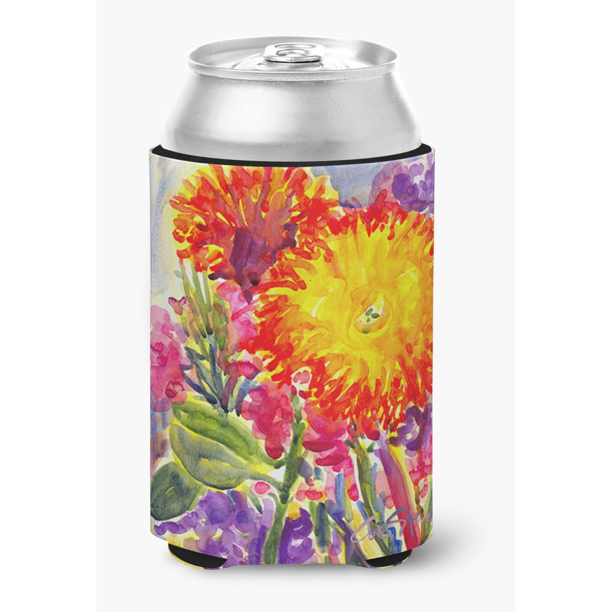 Flower - Aster Can or Bottle Beverage Insulator Hugger