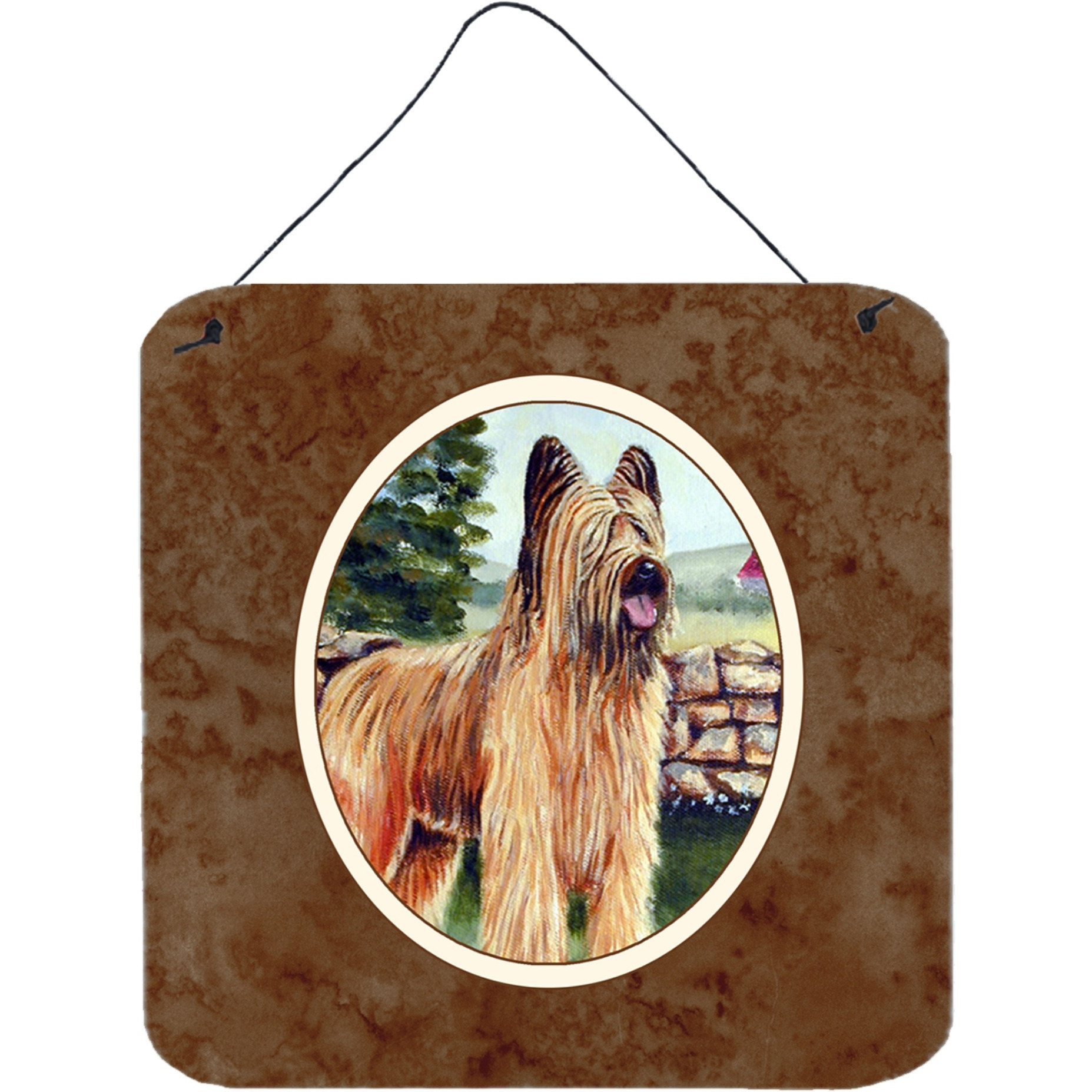 &quotCaroline's Treasures Briard Wall or Door Hanging Prints 7003DS66, 6HX6W, Multicolor"