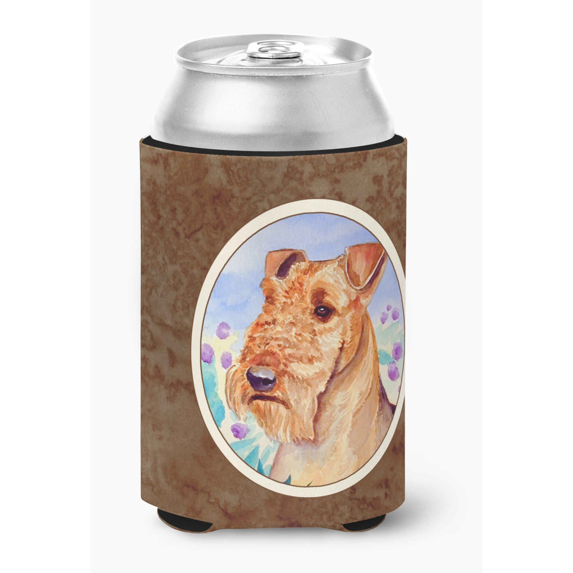 &quotCaroline's Treasures 7007CC Airedale Terrier In Flowers Can Or Bottle Hugger, Multicolor"
