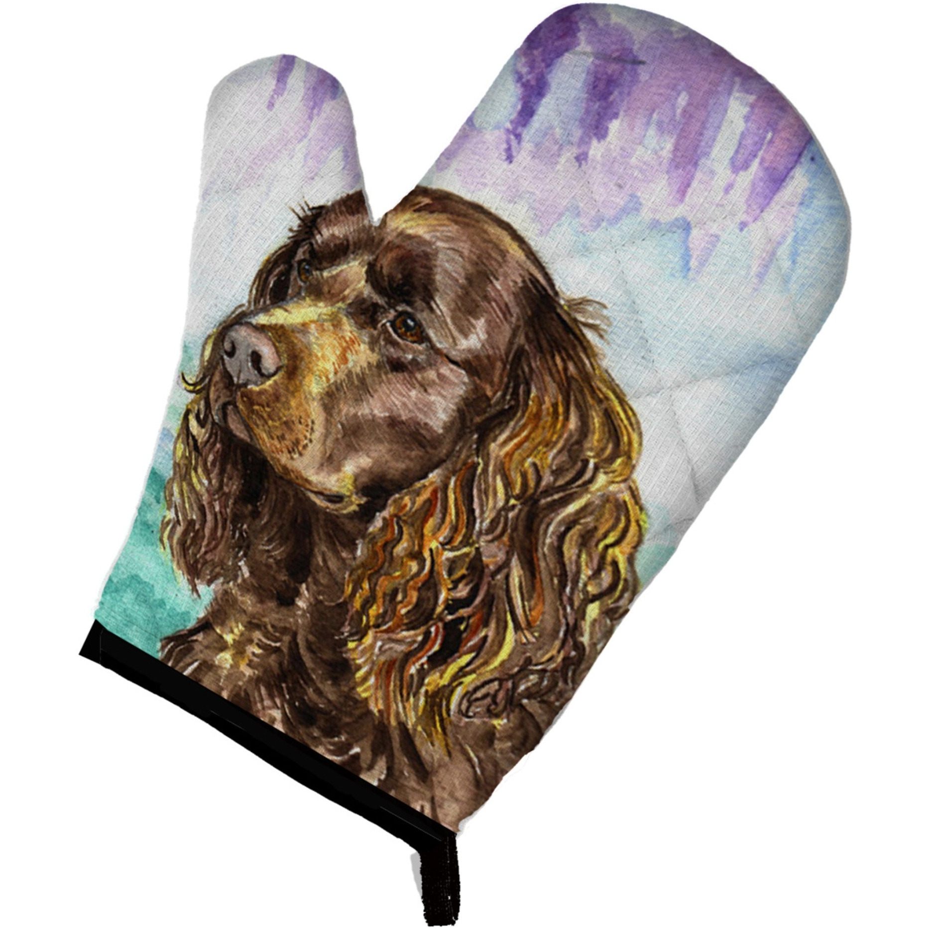 &quotCaroline's Treasures 7008OVMT American Water Spaniel Oven Mitt, 12"" by 8.5"", Multicolor"