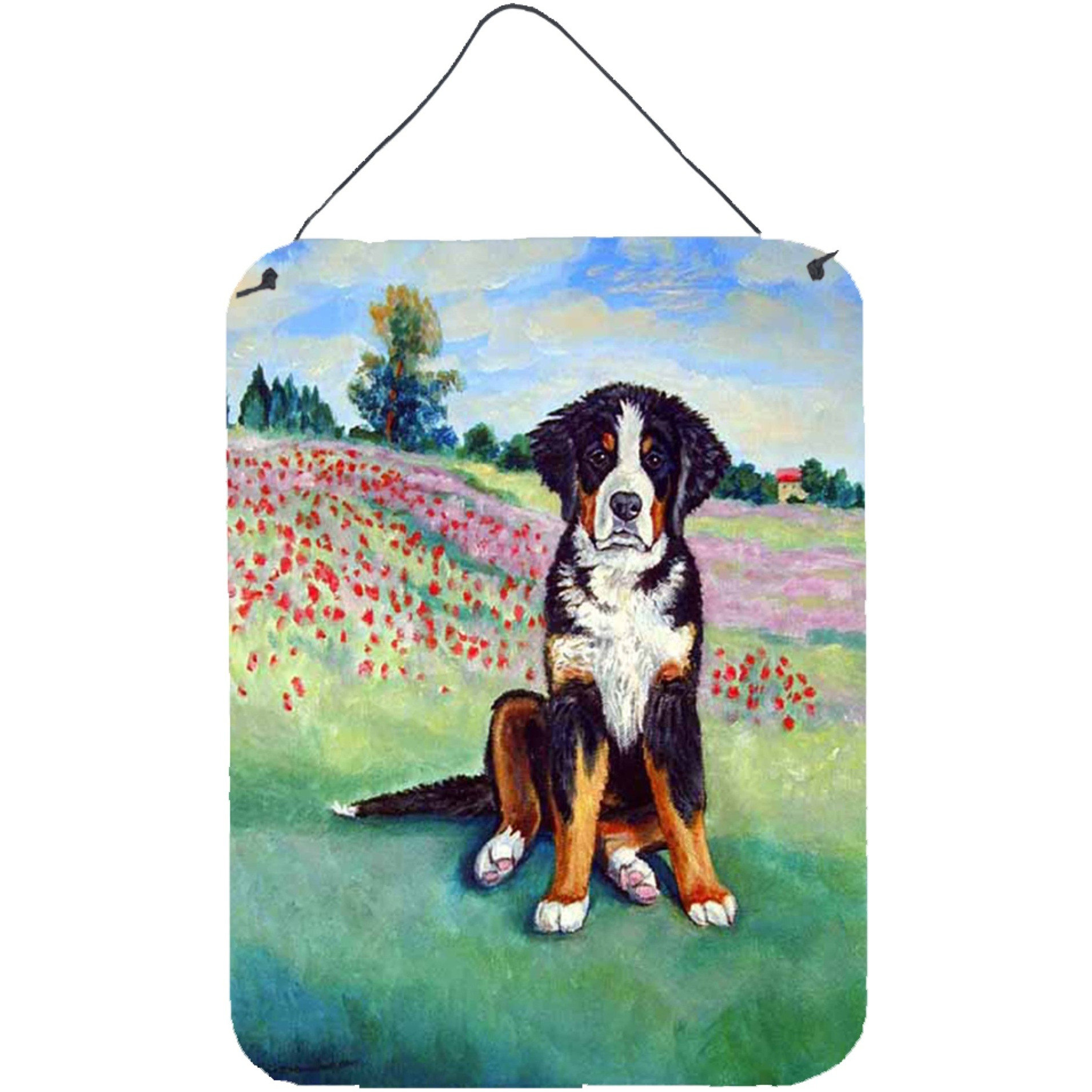 &quotCaroline's Treasures 7011DS1216 Bernese Mountain Dog Aluminium Metal Wall or Door Hanging Prints, 16"" x 12"", Multicolor"