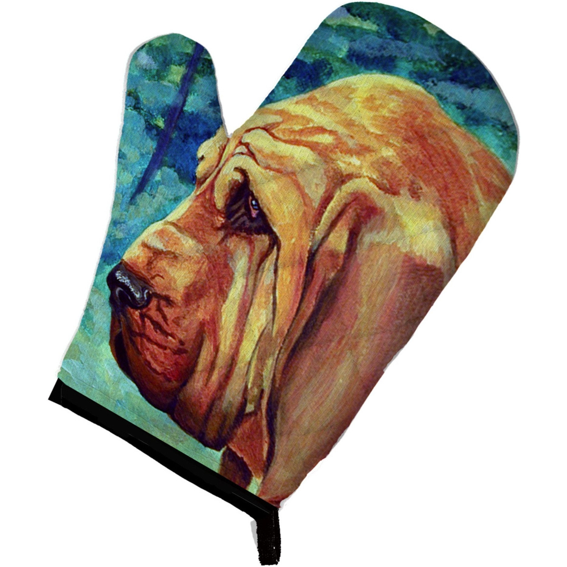 &quotCaroline's Treasures 7013OVMT Bloodhound Oven Mitt, 12"" by 8.5"", Multicolor"