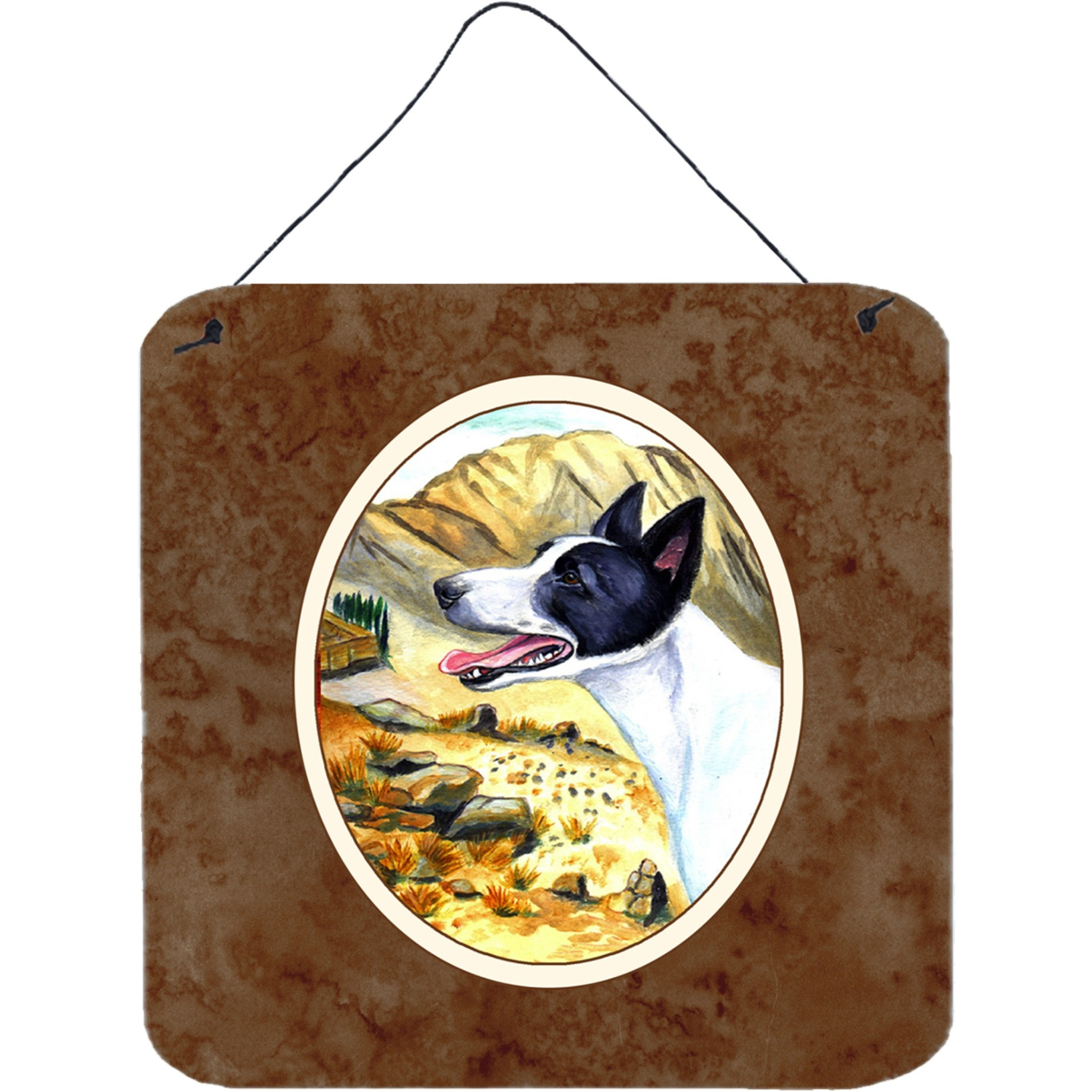 &quotCaroline's Treasures Canaan Dog Wall or Door Hanging Prints 7018DS66, 6"" x 6"", Multicolor"