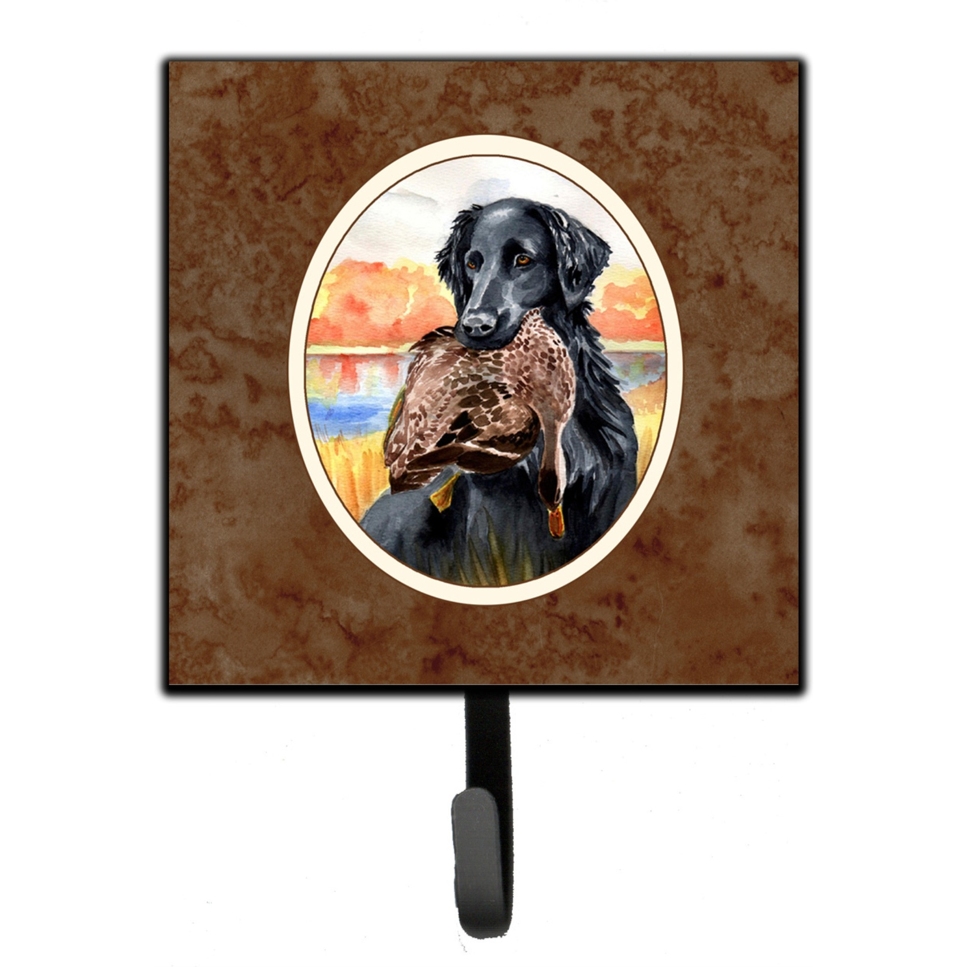 &quotCaroline's Treasures Flat Coated Retriever Leash or Key Holder 7032SH4, Small, Multicolor"