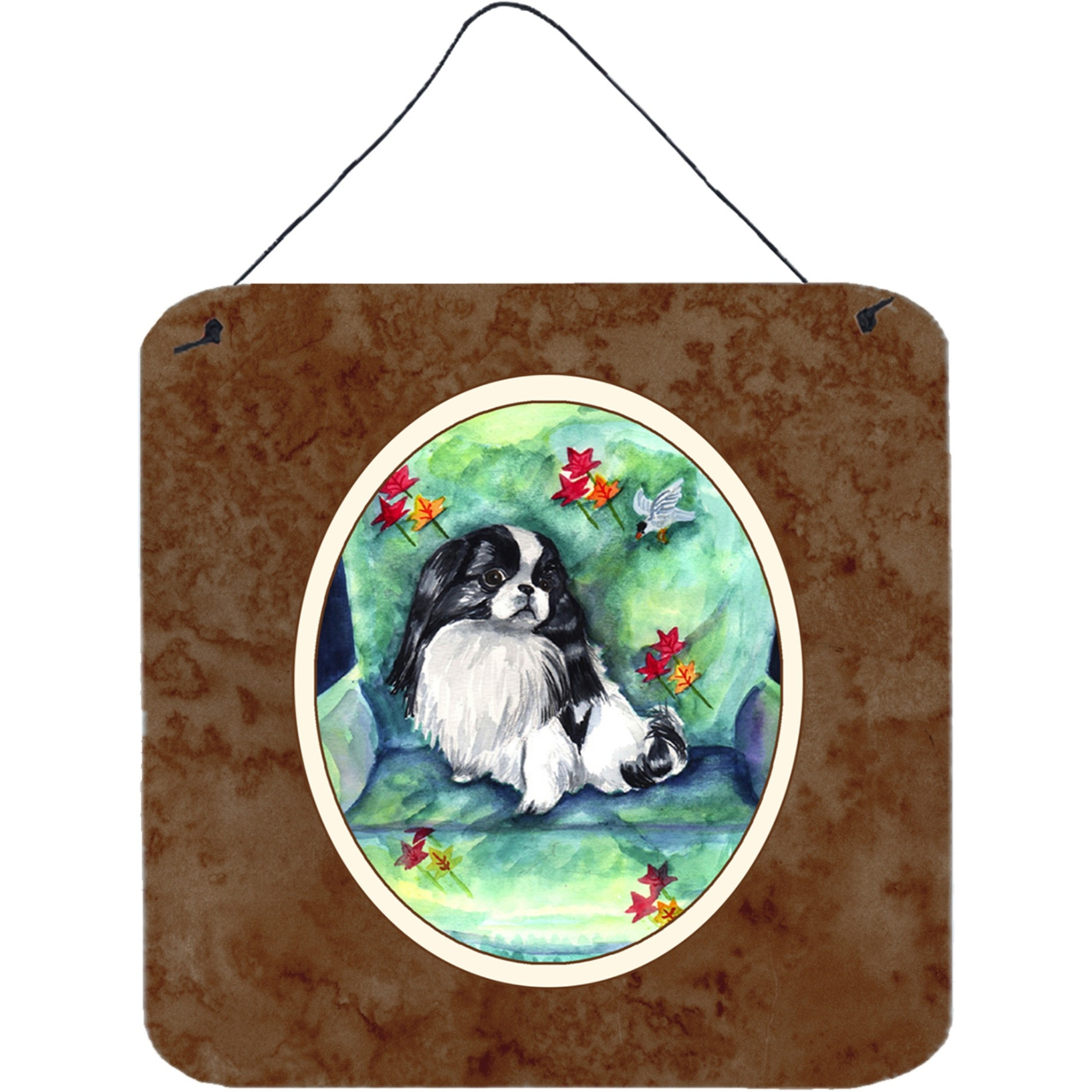 &quotCaroline's Treasures Japanese Chin in Momma's Chair Wall or Door Hanging Prints 7034DS66, 6HX6W, Multicolor"