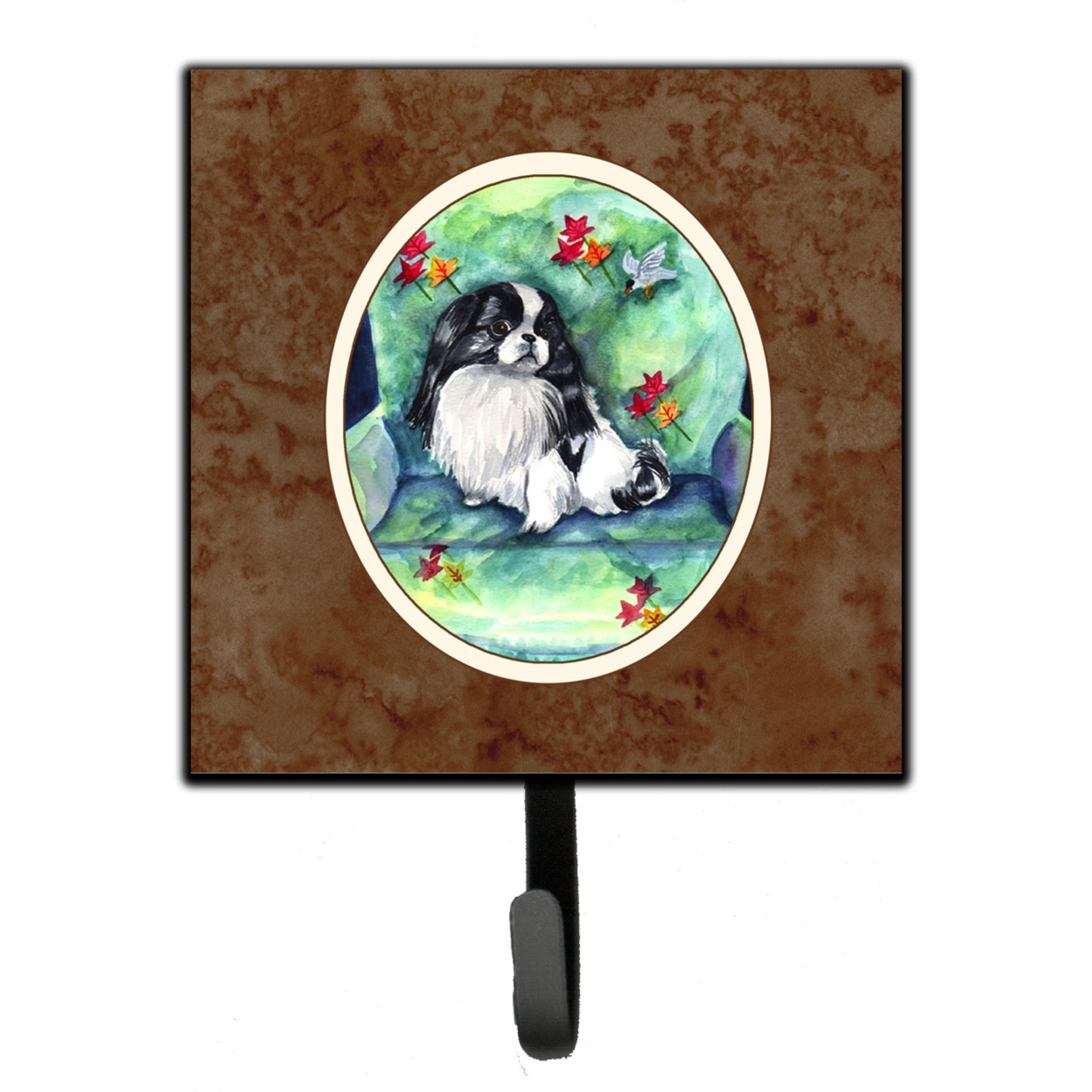 &quotCaroline's Treasures Japanese Chin in Momma's Chair Leash or Key Holder 7034SH4, Small, Multicolor"