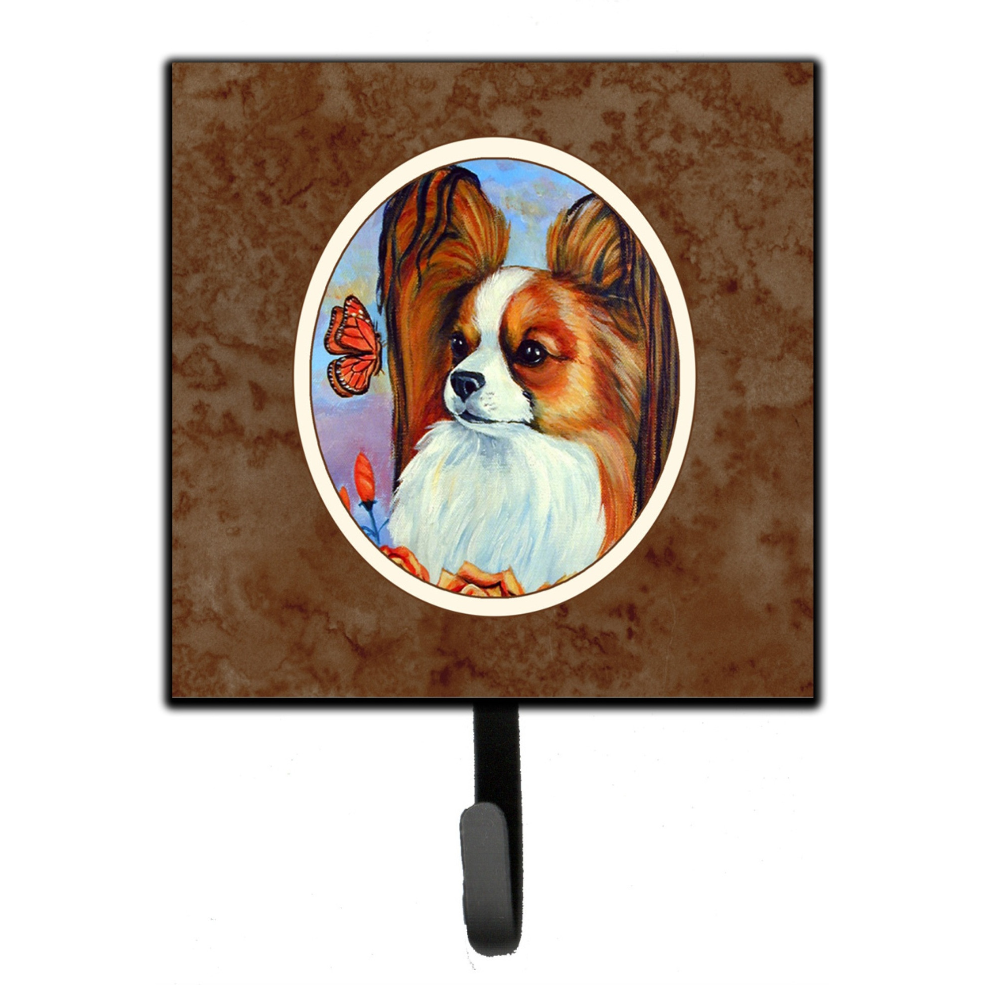 &quotCaroline's Treasures Papillon Leash or Key Holder 7039SH4, Small, Multicolor"