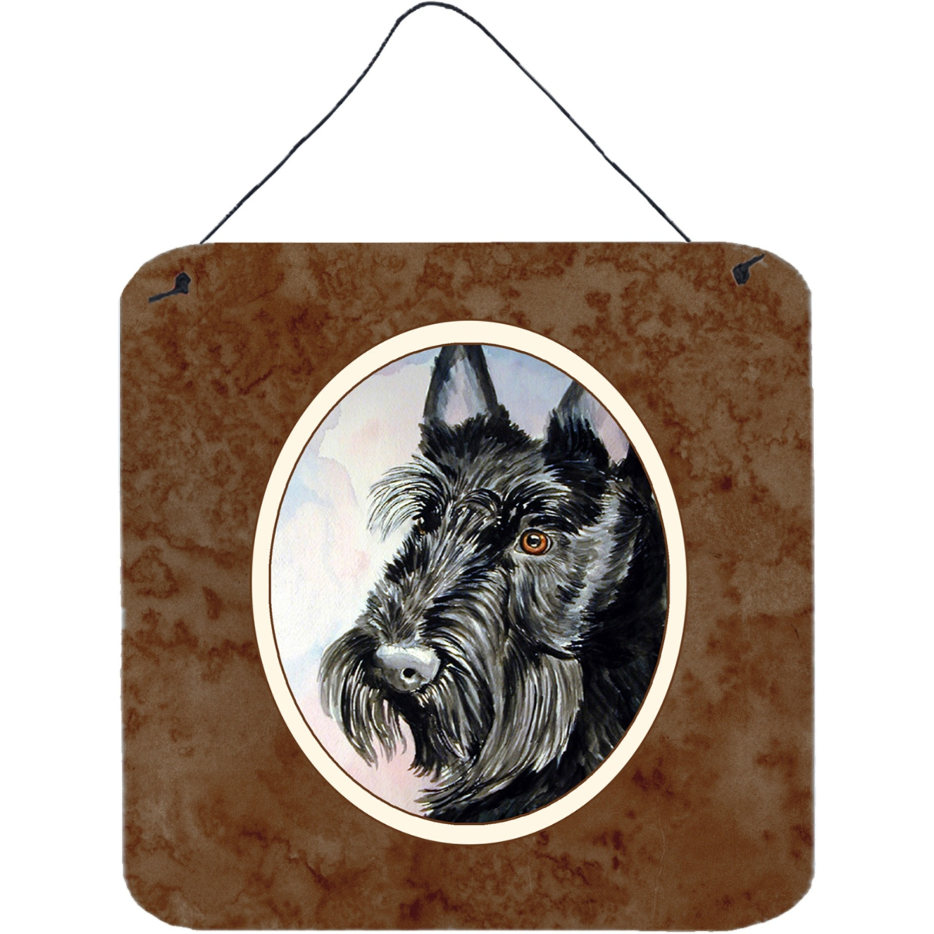 &quotCaroline's Treasures Scottish Terrier Wall or Door Hanging Prints 7047DS66, 6"" x 6"", Multicolor"