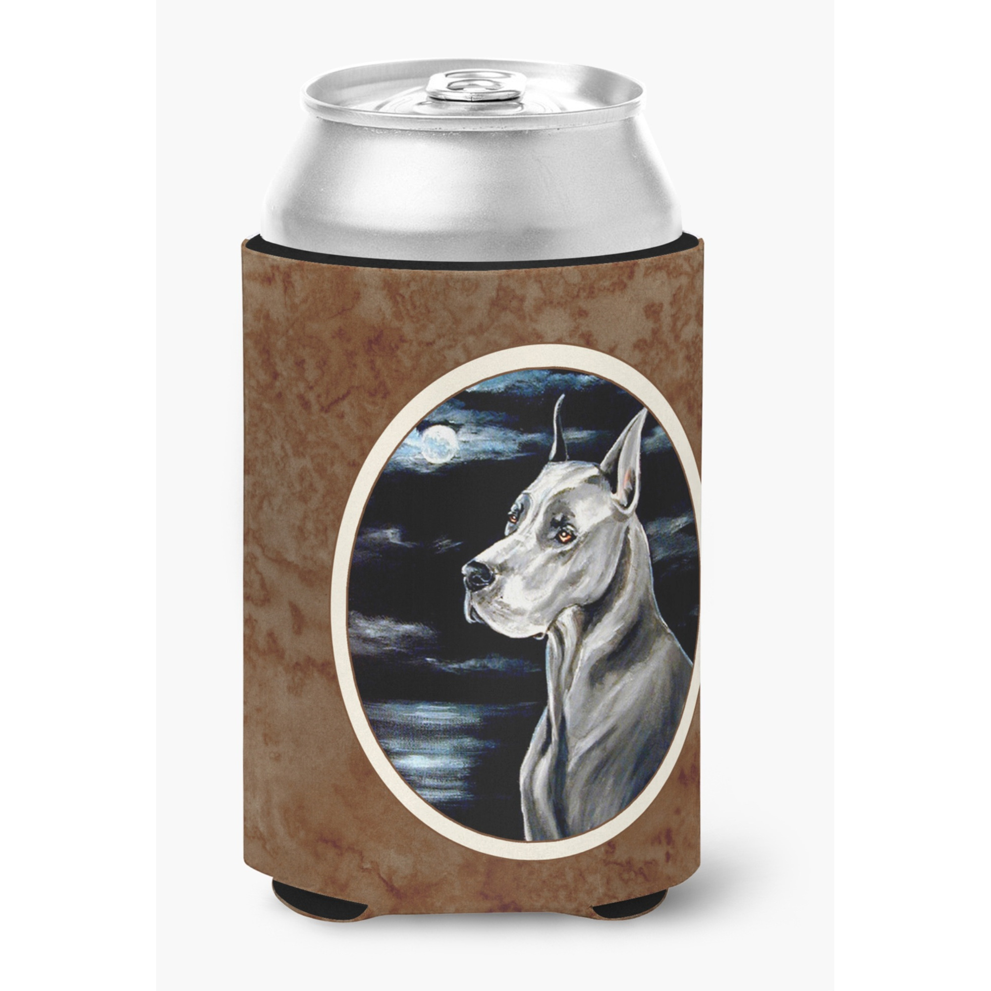 &quotCaroline's Treasures 7067CC Great Dane Moonlight Can Or Bottle Hugger, Multicolor"