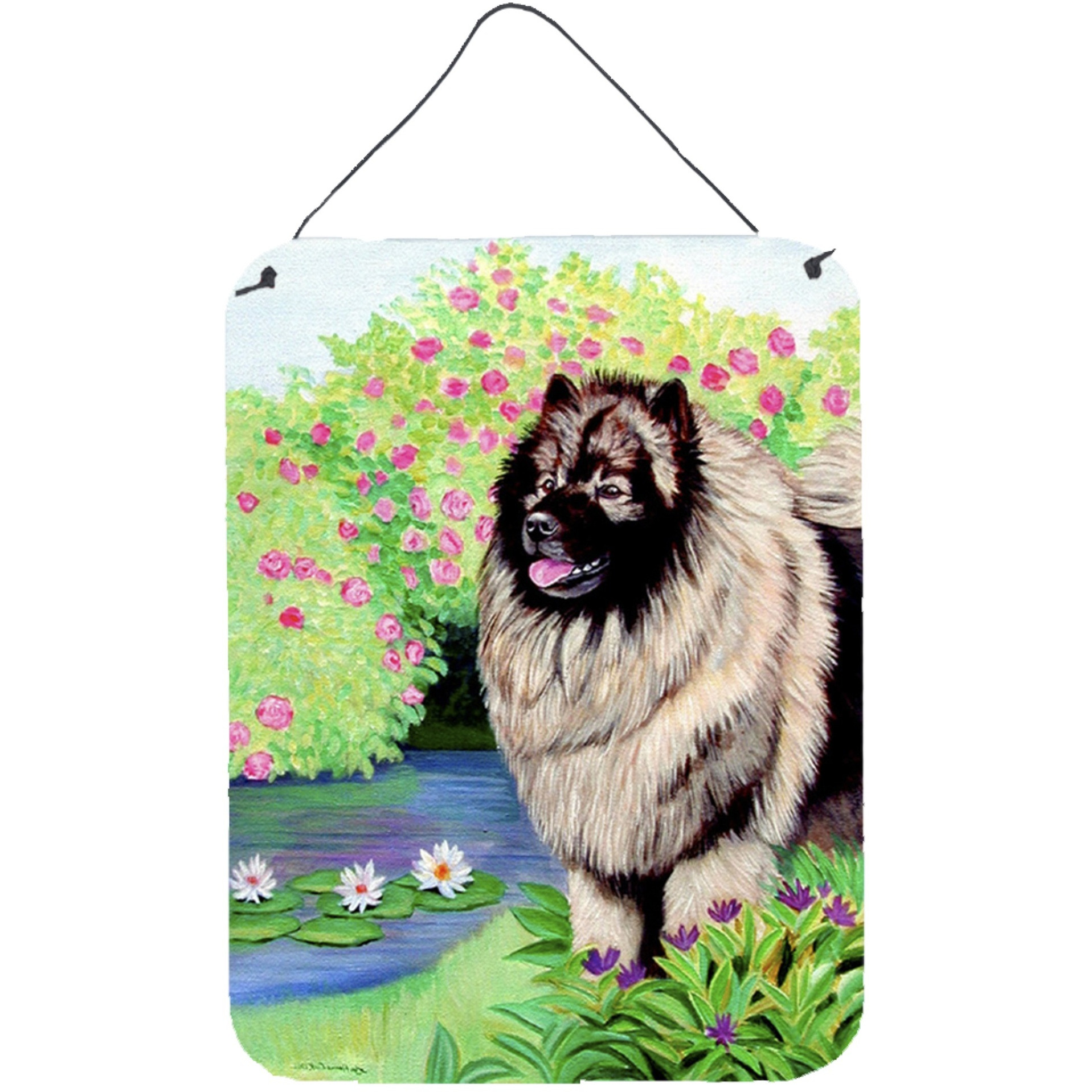 &quotCaroline's Treasures 7074DS1216 Keeshond Aluminium Metal Wall or Door Hanging Prints, 16"" x 12"", Multicolor"