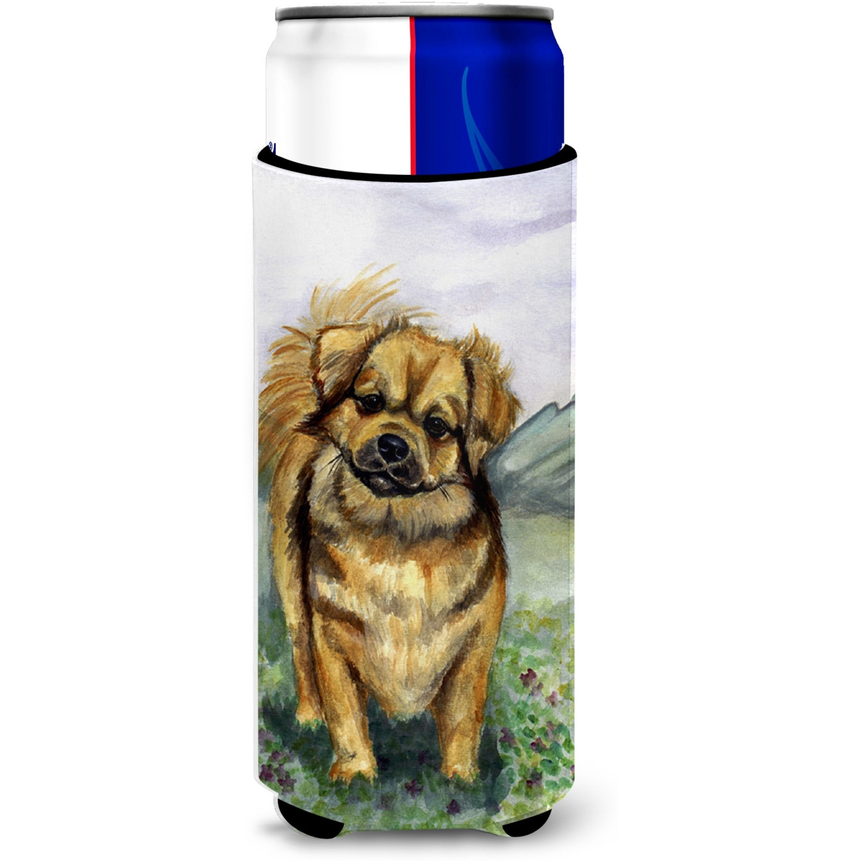 Tibetan Spaniel Ultra Beverage Insulators for slim cans 7075MUK