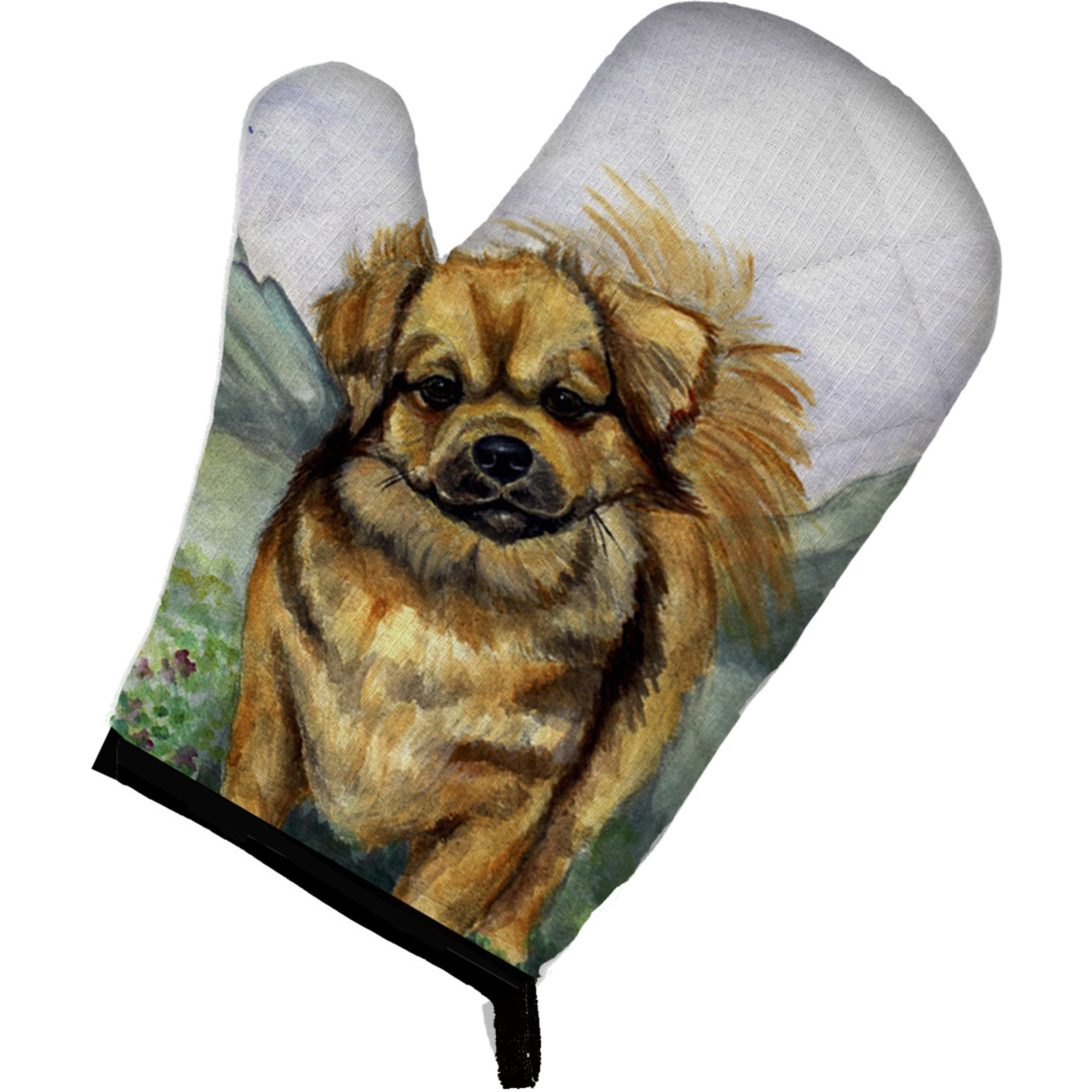 &quotCaroline's Treasures 7075OVMT Tibetan Spaniel Oven Mitt, 12"" by 8.5"", Multicolor"