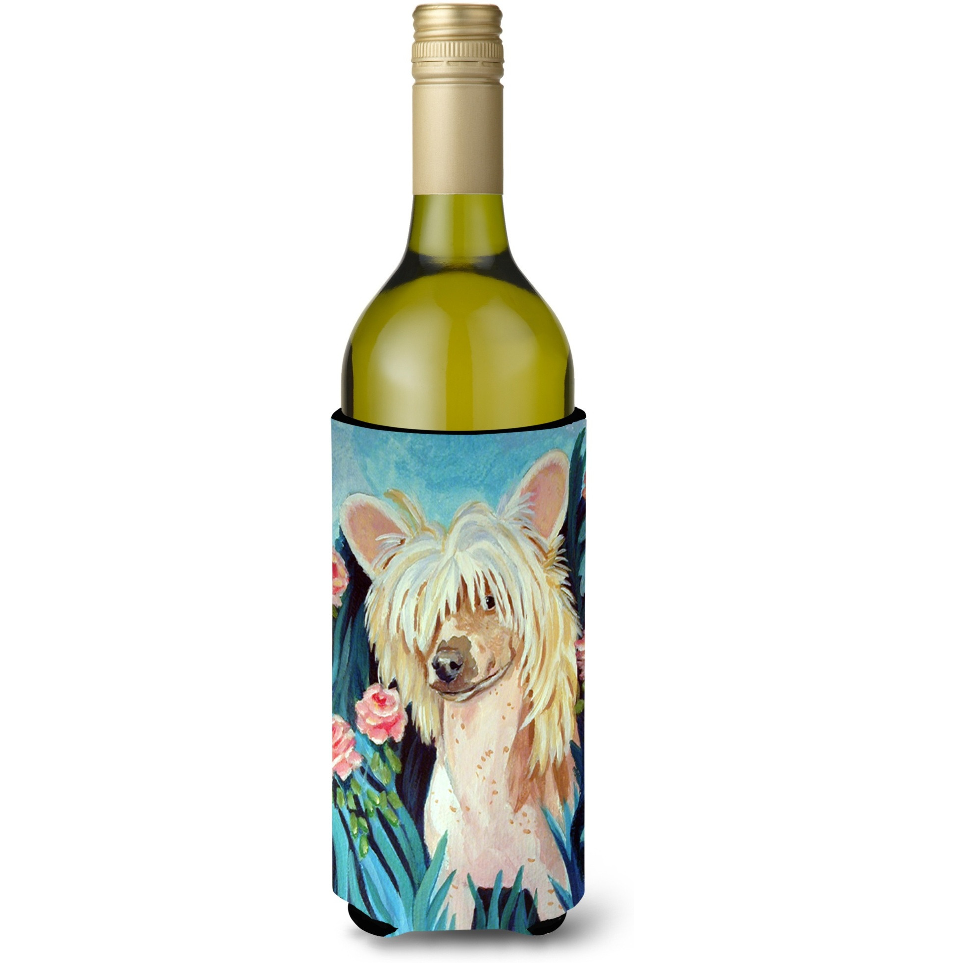Chinese Crested Wine Bottle Beverage Insulator Beverage Insulator Hugger 7087LITERK