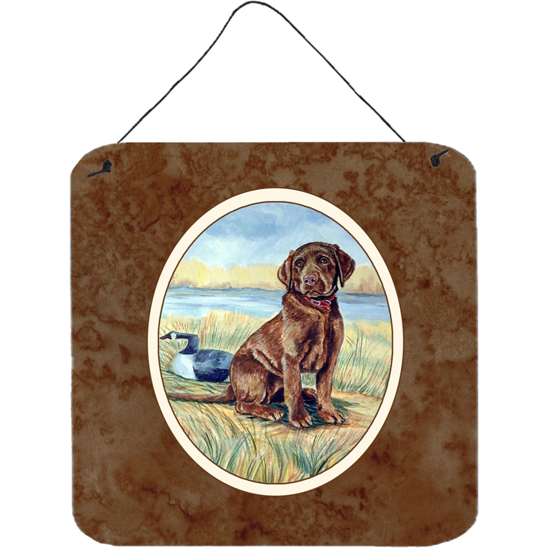 &quotCaroline's Treasures Chocolate Labrador Puppy Wall or Door Hanging Prints 7090DS66, 6HX6W, Multicolor"