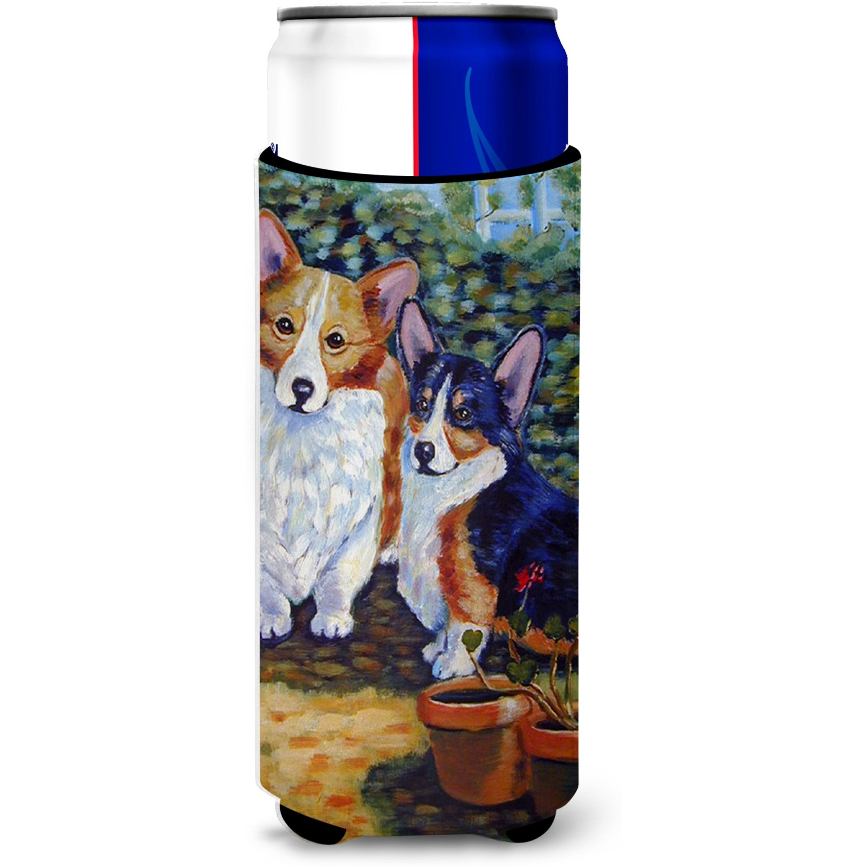 Cardigan and Pembroke Corgi Ultra Beverage Insulators for slim cans 7094MUK