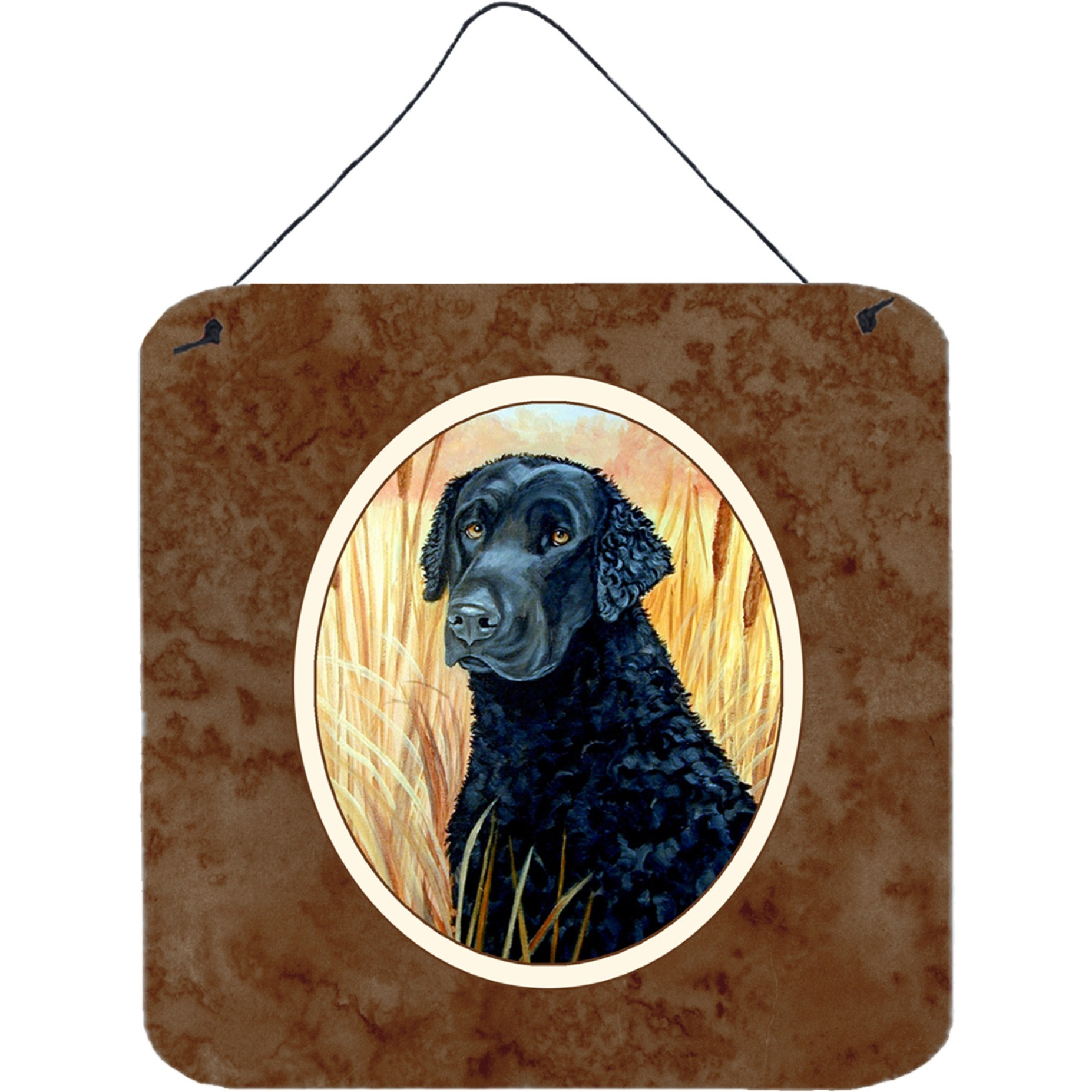 &quotCaroline's Treasures Curly Coated Retriever Wall or Door Hanging Prints 7097DS66, 6HX6W, Multicolor"