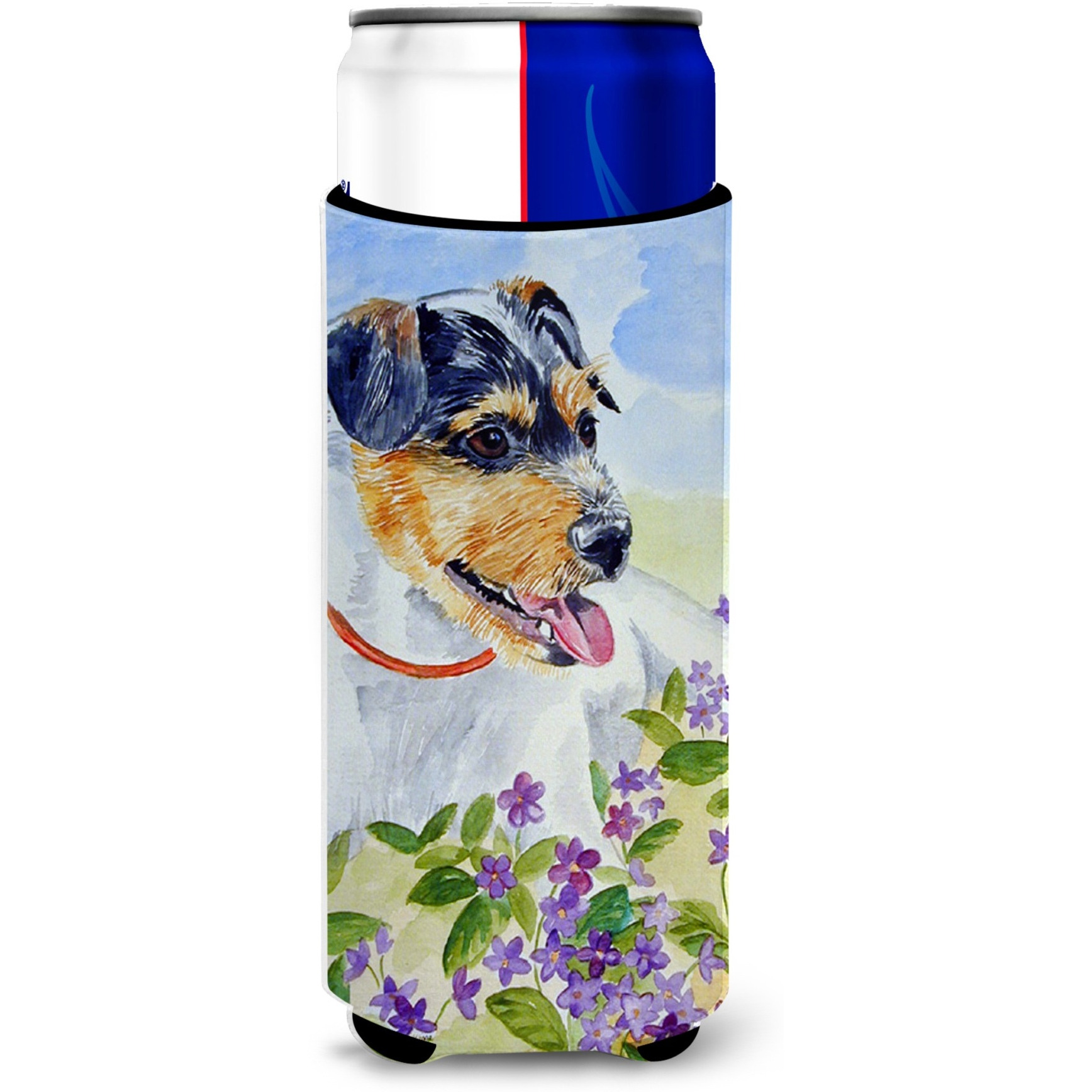 Jack Russell Terrier Ultra Beverage Insulators for slim cans 7106MUK