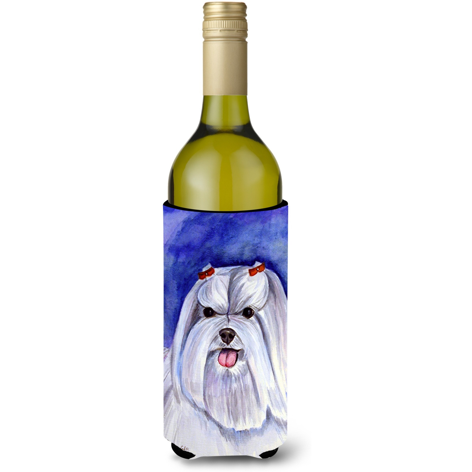 Maltese Wine Bottle Beverage Insulator Beverage Insulator Hugger