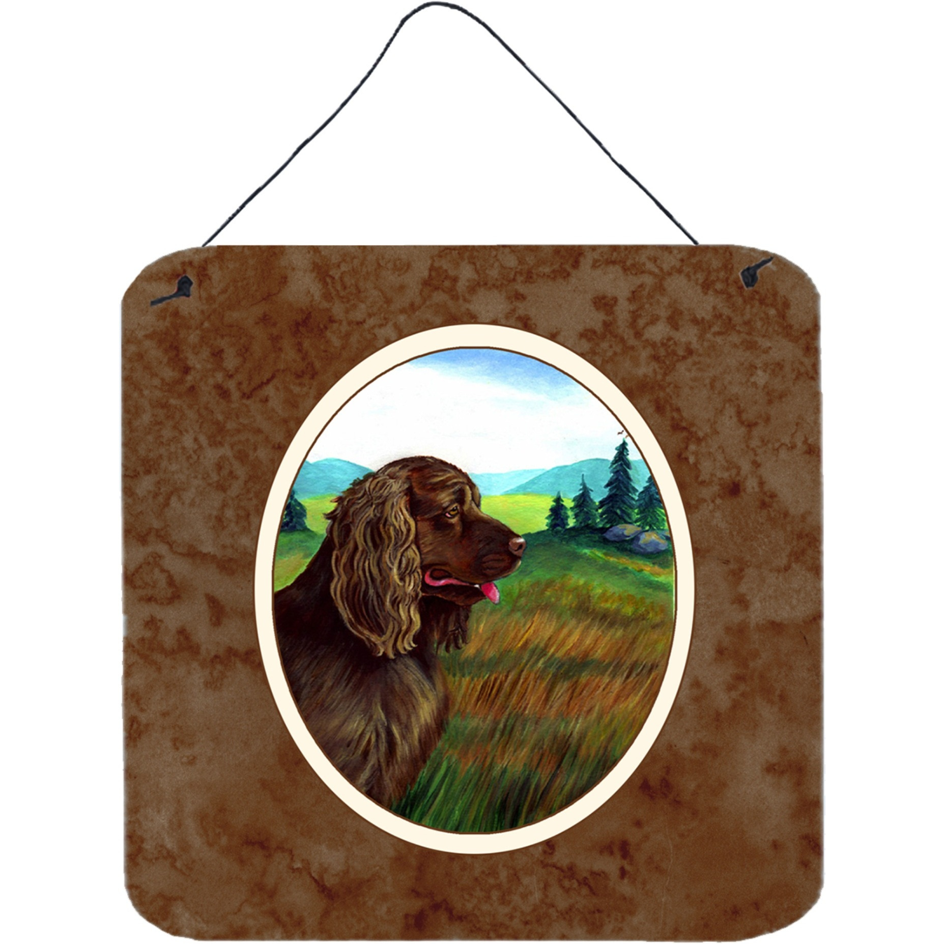 &quotCaroline's Treasures Sussex Spaniel Wall or Door Hanging Prints 7122DS66, 6HX6W, Multicolor"