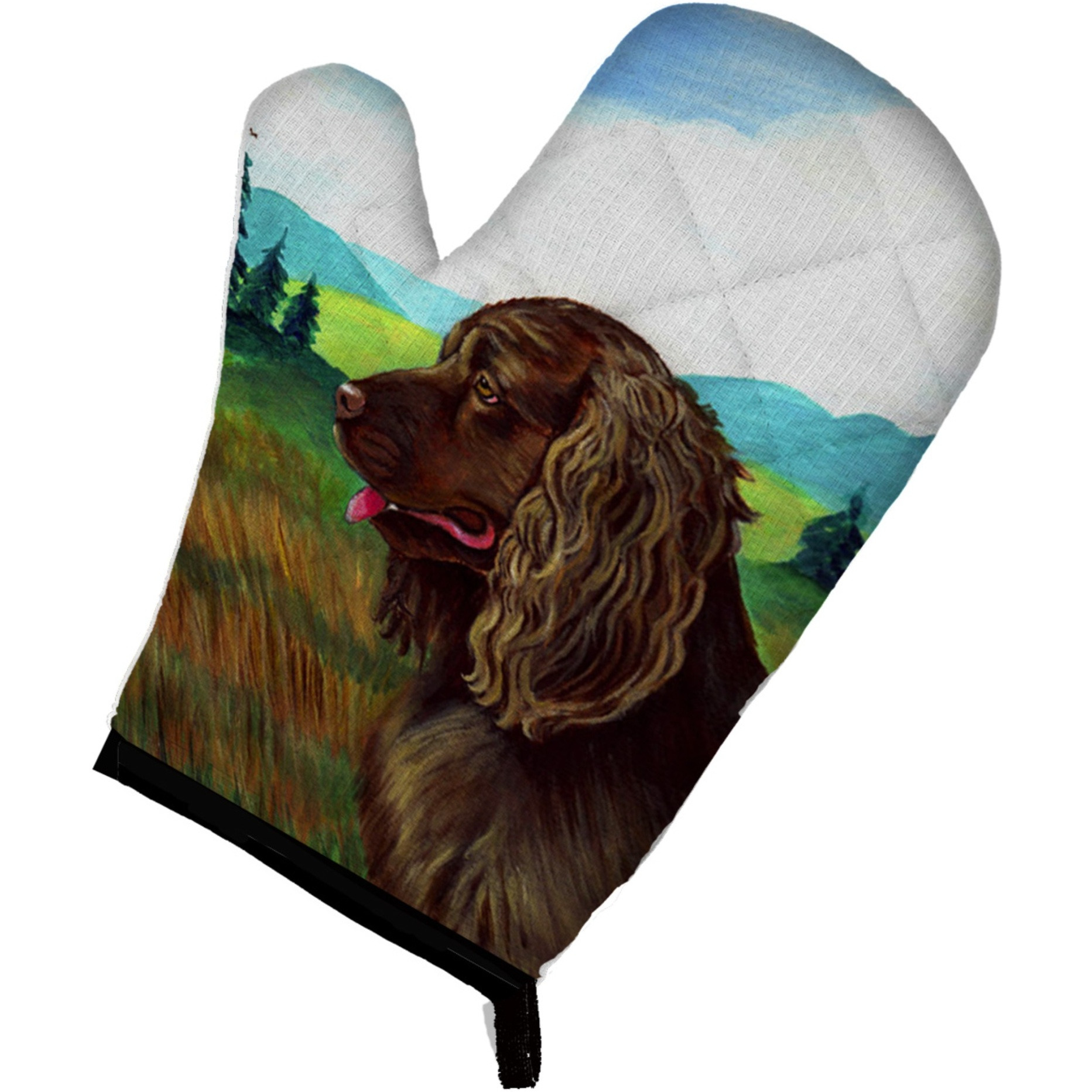 &quotCaroline's Treasures 7122OVMT Sussex Spaniel Oven Mitt, 12"" by 8.5"", Multicolor"