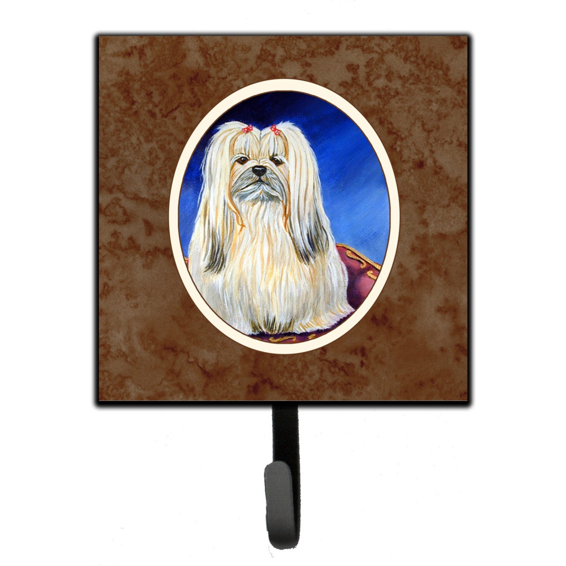 &quotCaroline's Treasures Lhasa Apso Leash or Key Holder 7129SH4, Small, Multicolor"