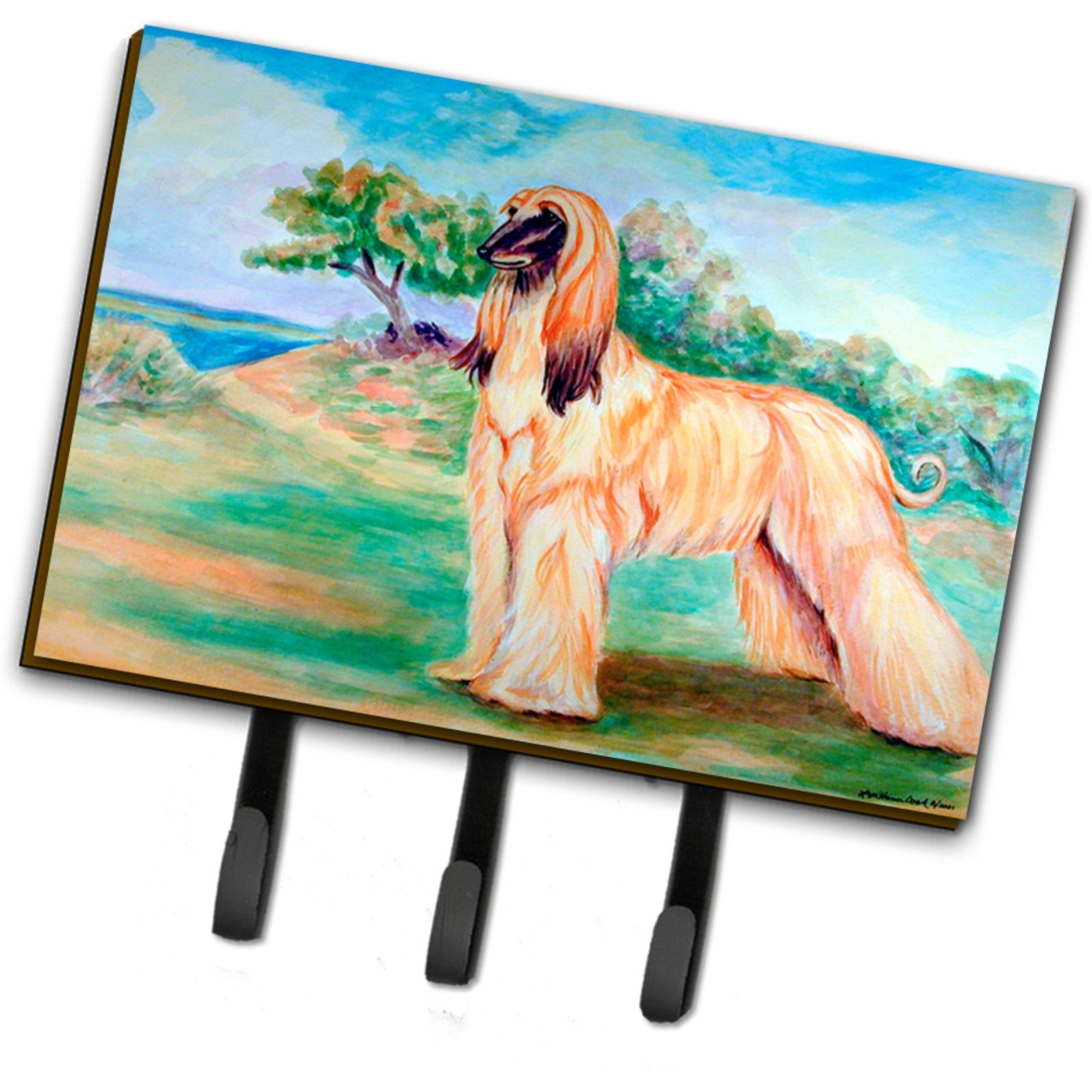 &quotCaroline's Treasures 7138TH68 Afghan Hound Leash Holder or Key Hook, Large, Multicolor"