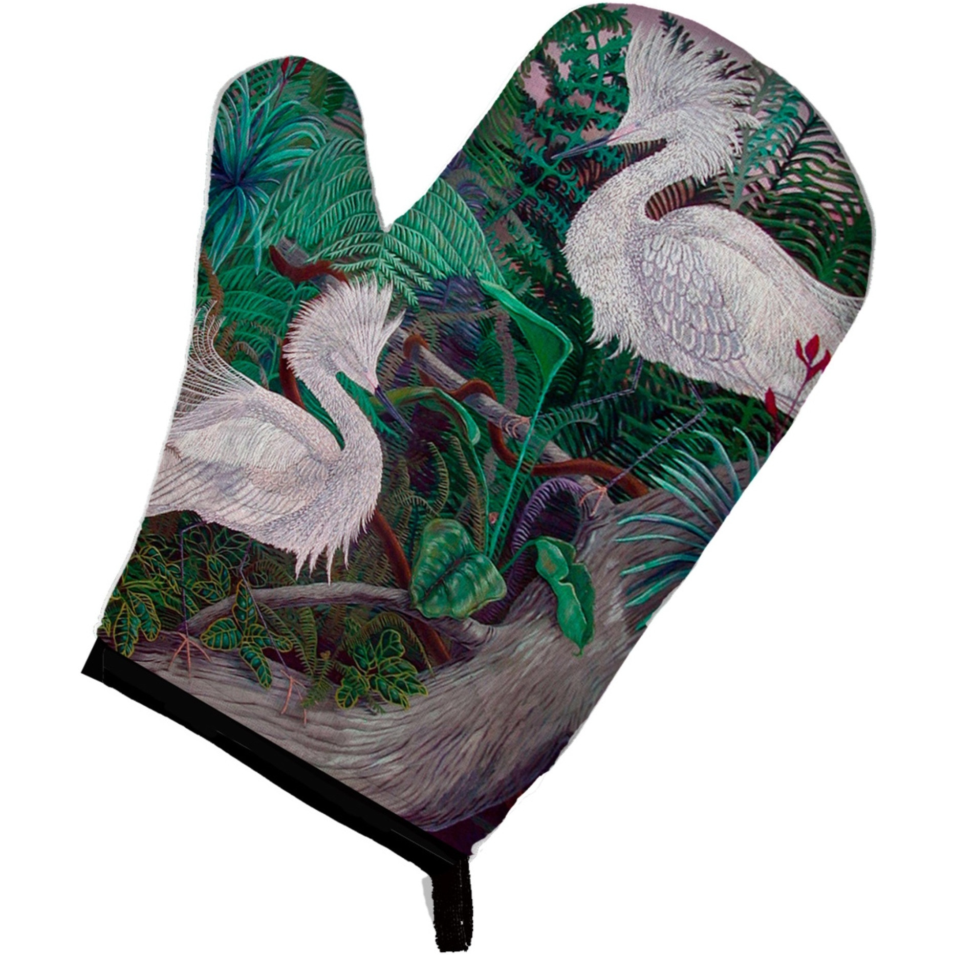 &quotCaroline's Treasures 7142OVMT Bird Egret Oven Mitt, 12"" by 8.5"", Multicolor"