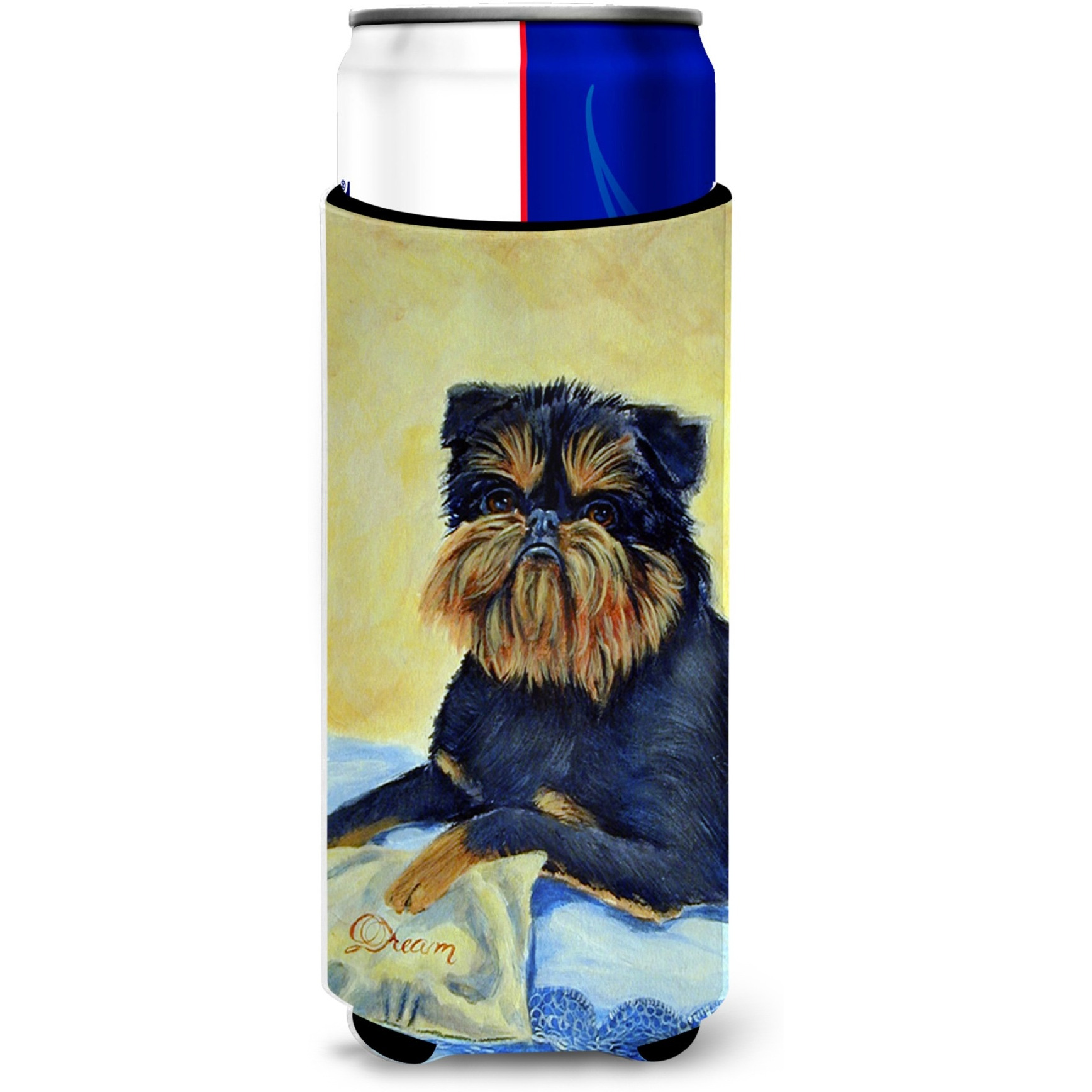 Brussels Griffon Ultra Beverage Insulators for slim cans 7146MUK