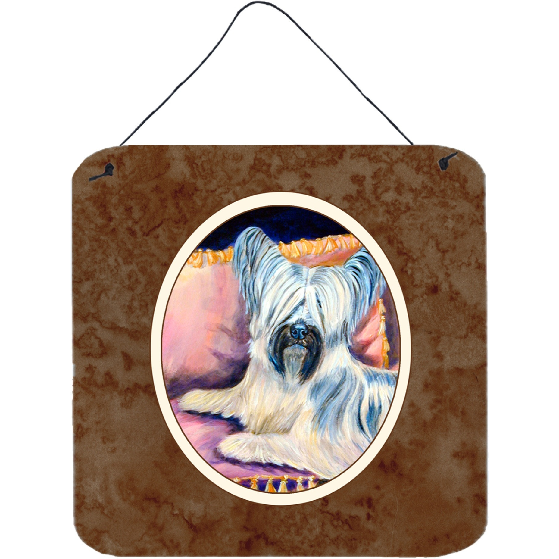 &quotCaroline's Treasures Skye Terrier Wall or Door Hanging Prints 7154DS66, 6"" x 6"", Multicolor"