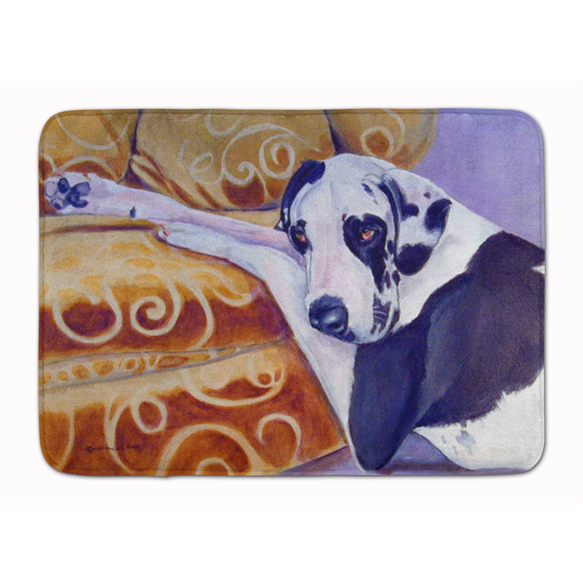 &quotCaroline's Treasures Harlequin Natural Dane Floor Mat, 19"" x 27"", Multicolor"