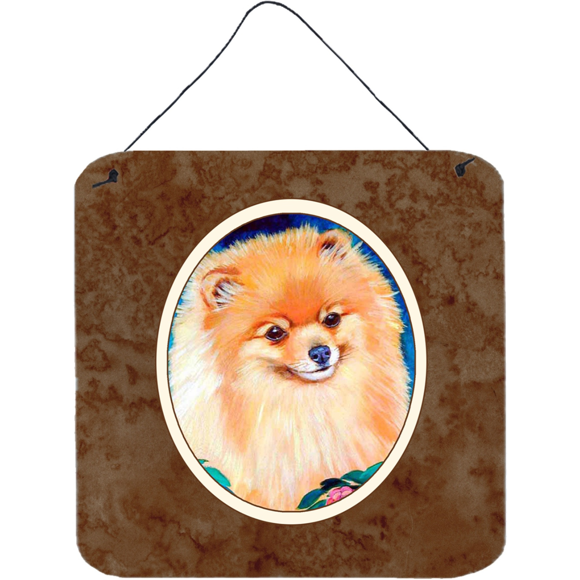 &quotCaroline's Treasures Pomeranian Wall or Door Hanging Prints 7165DS66, 6HX6W, Multicolor"