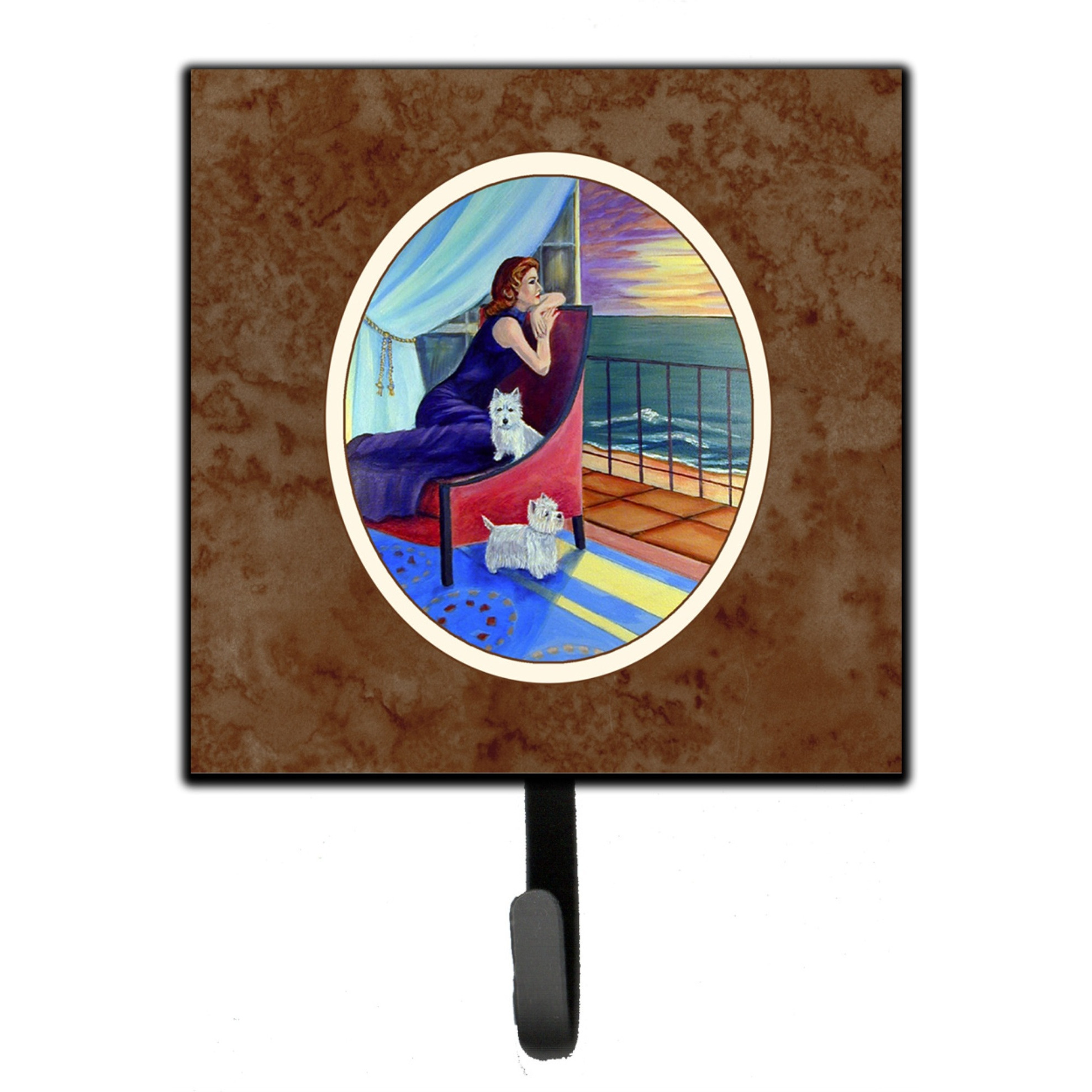 &quotCaroline's Treasures Lady with her Westie Leash or Key Holder 7167SH4, Small, Multicolor"